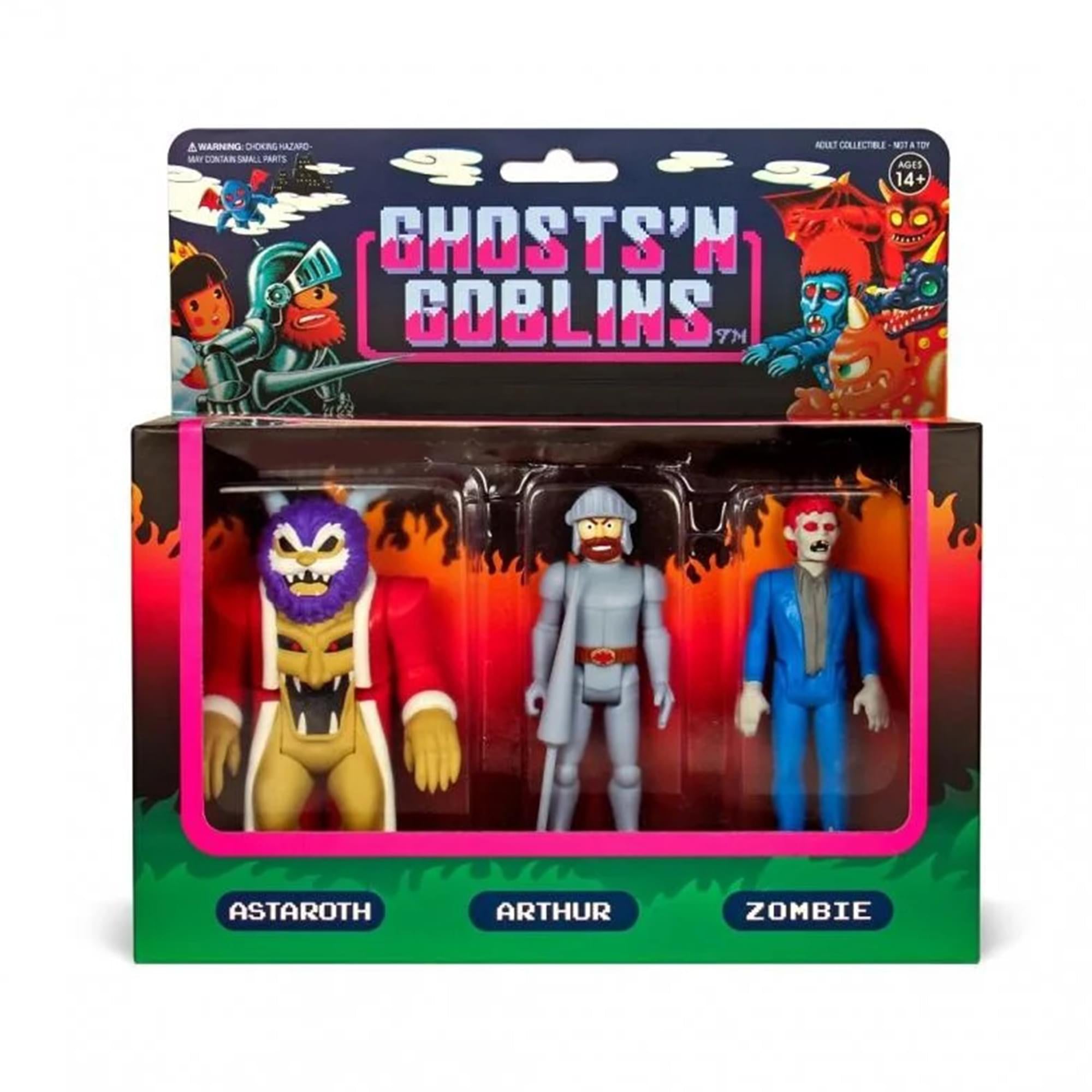 Ghosts N Goblins 3.75 Inch ReAction Figure 3-Pack A