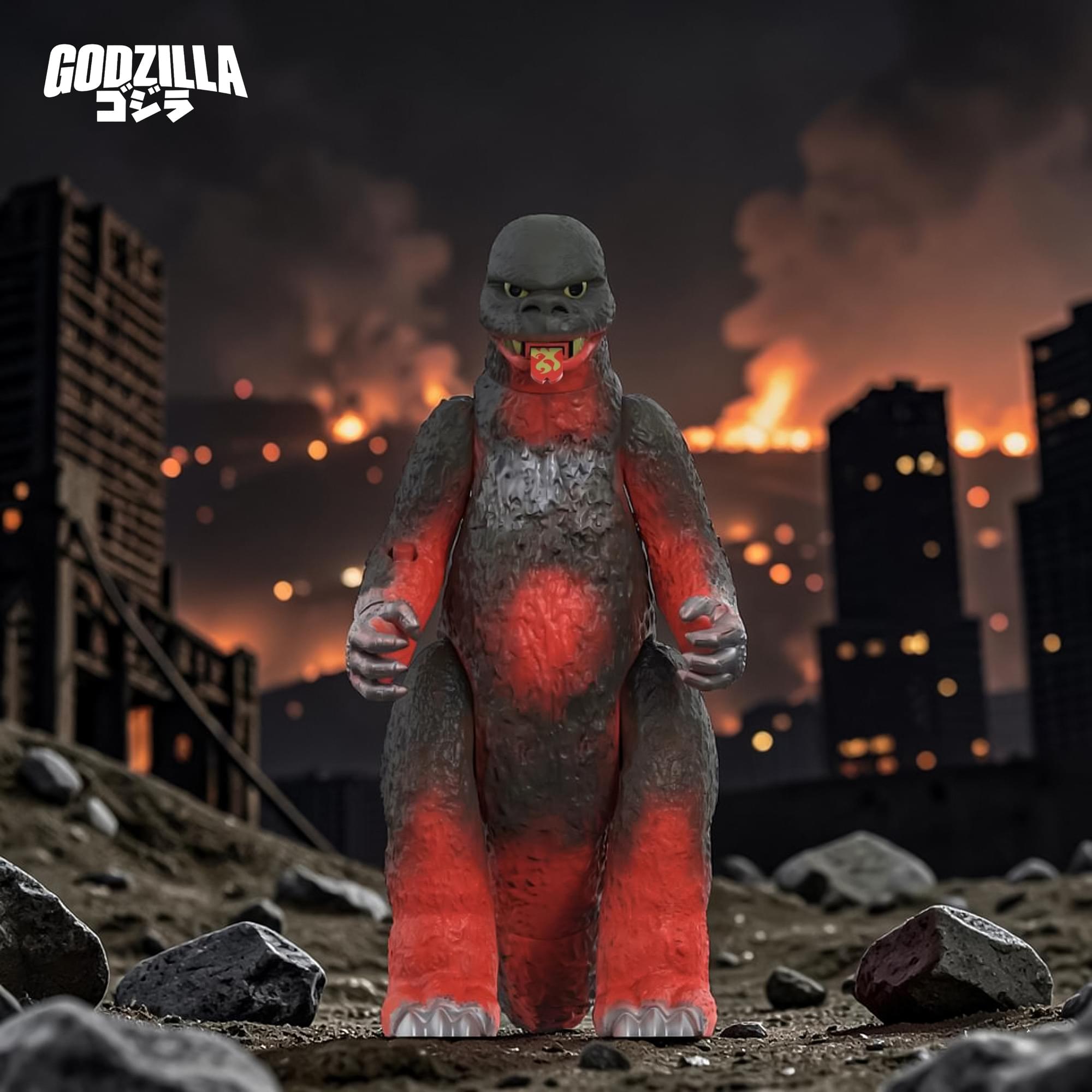 Toho ULTIMATES! 8-Inch Action Figure | Shogun Godzilla (Vintage Red)