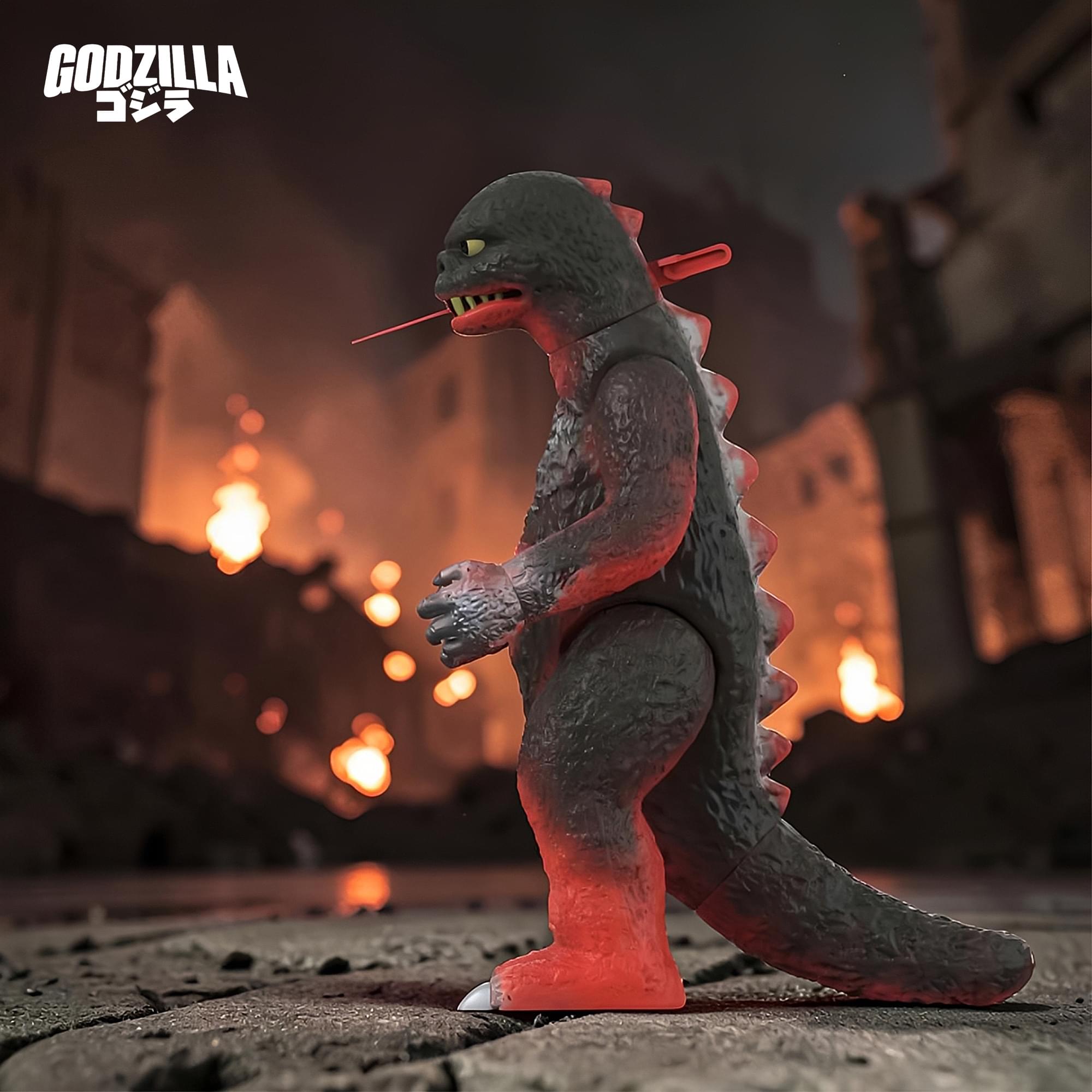 Toho ULTIMATES! 8-Inch Action Figure | Shogun Godzilla (Vintage Red)
