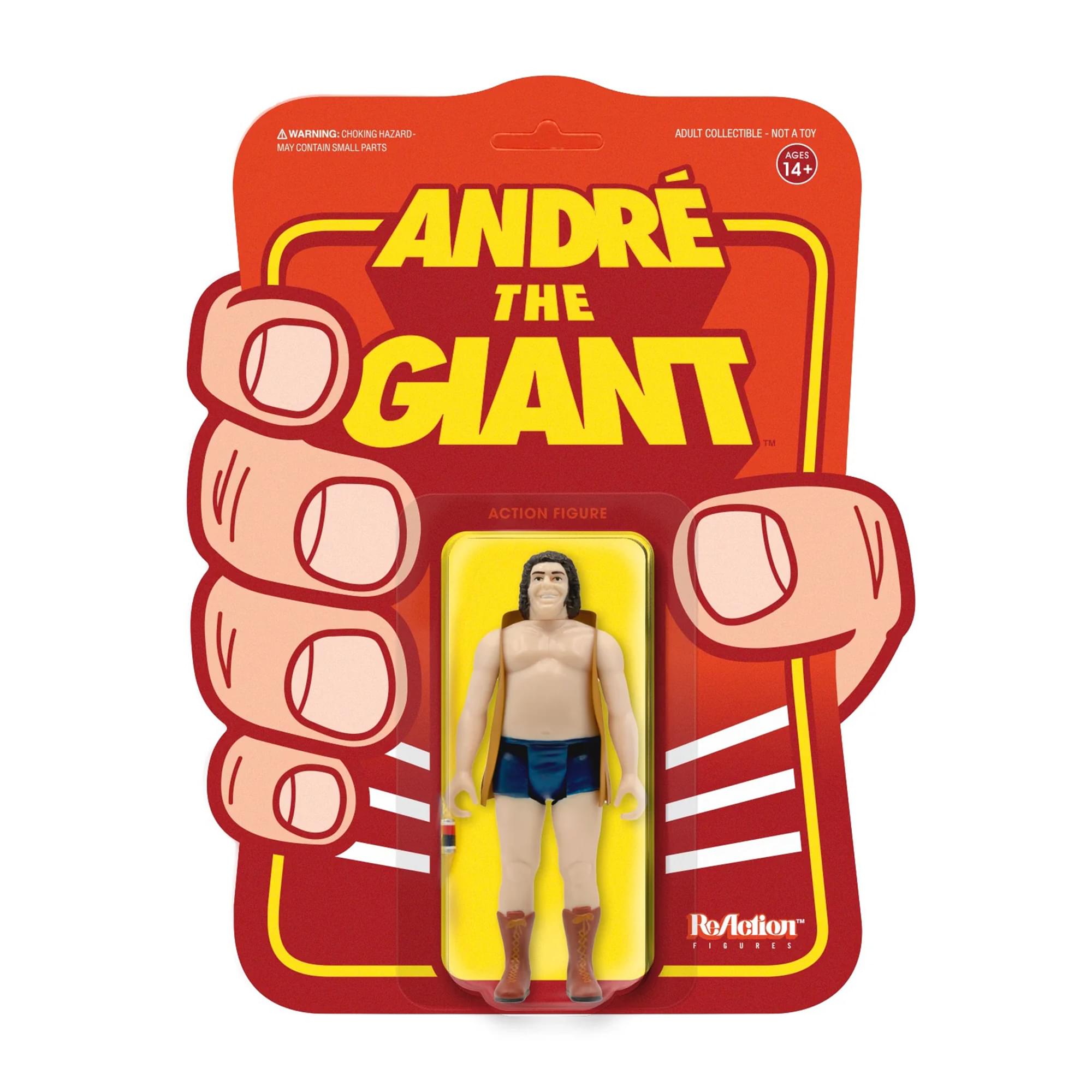 Andre The Giant with Vest 3.75 Inch ReAction Figure