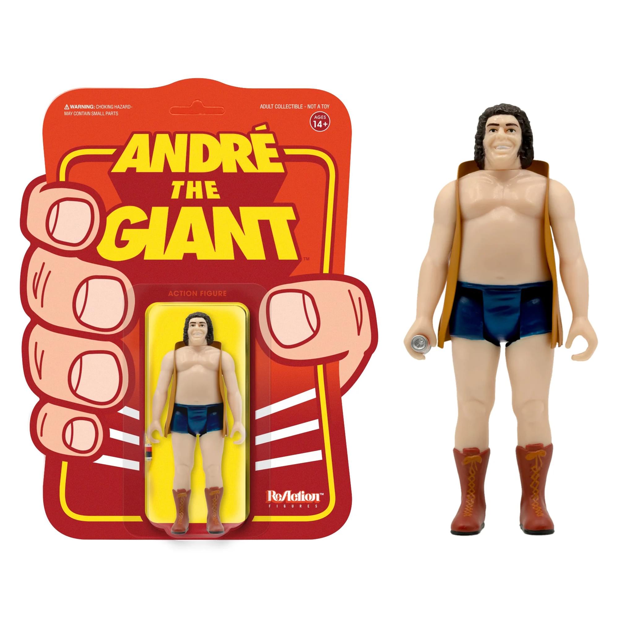 Andre The Giant with Vest 3.75 Inch ReAction Figure