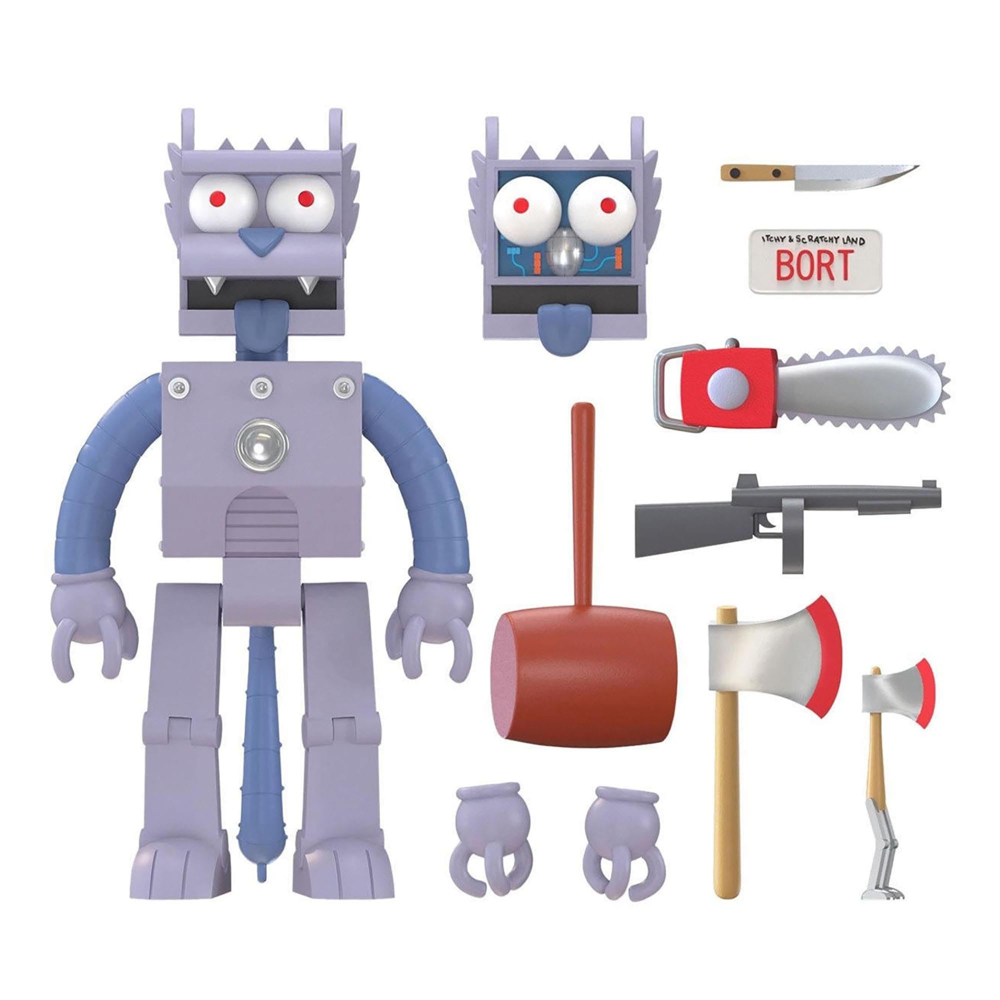 The Simpsons Robot Scratchy 7-Inch Action Figure | Free Shipping