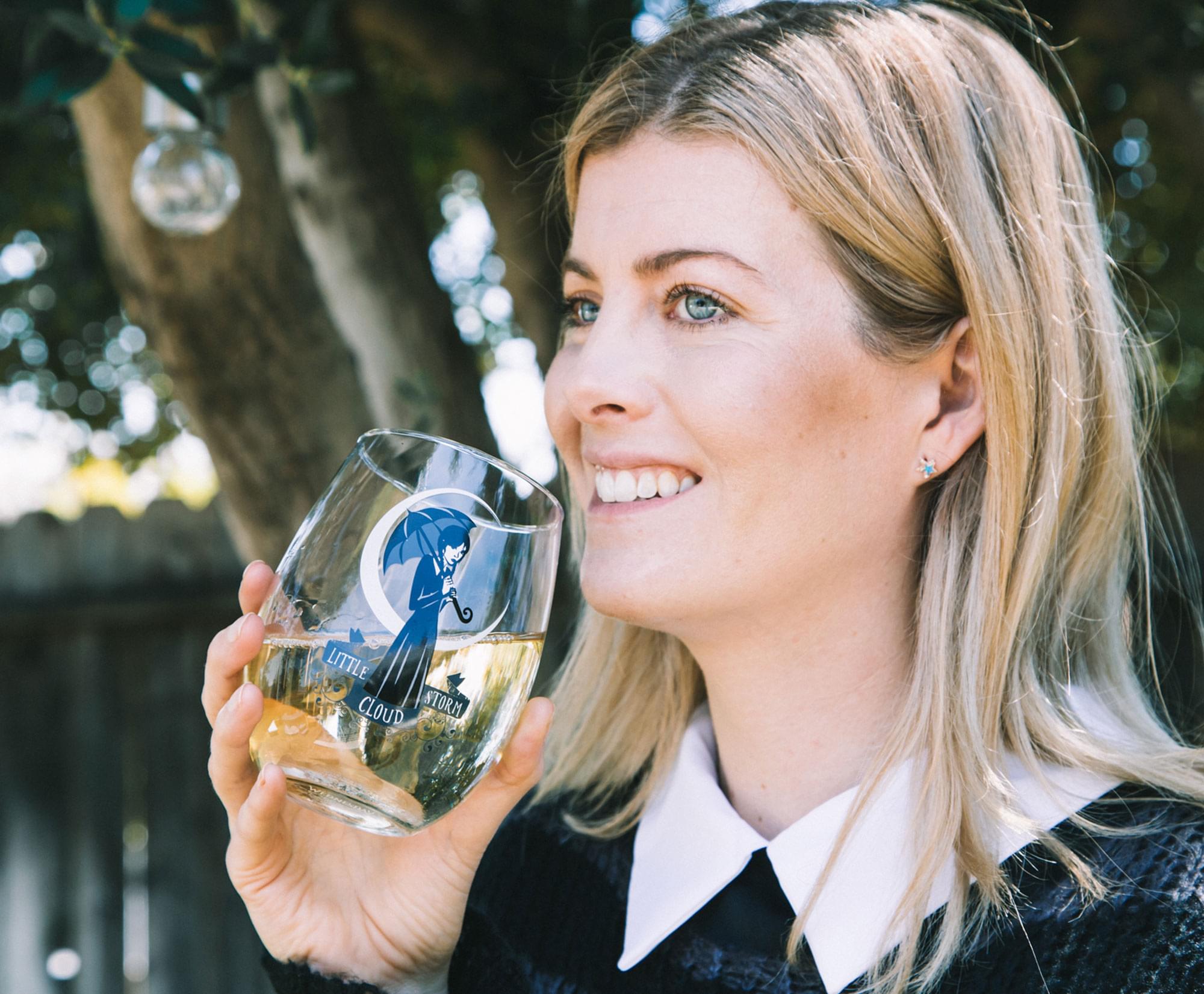 Addams Family Wednesday "Little Storm Cloud" Stemless Wine Glass | 20 Ounces