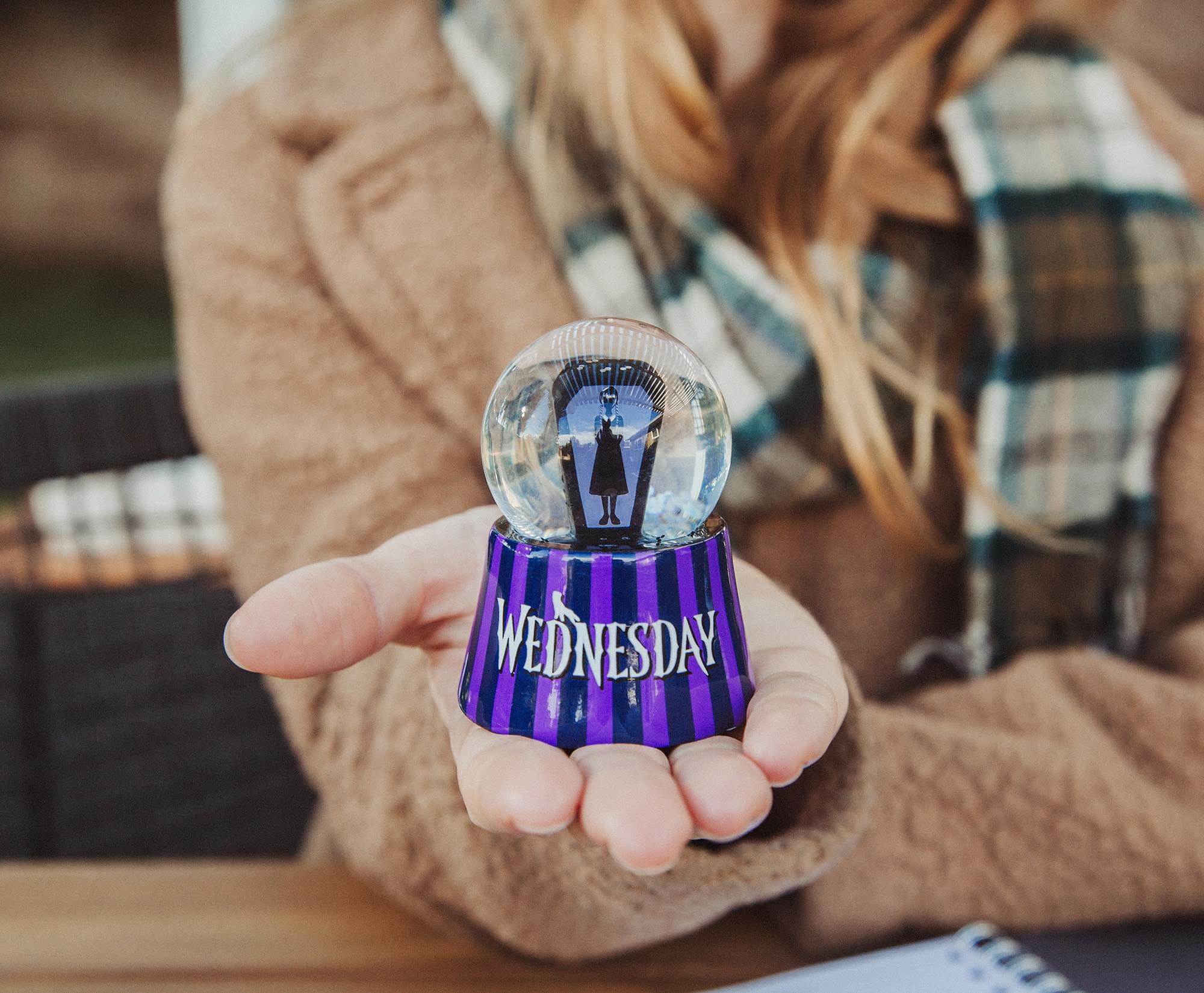Wednesday Addams Mini Light-Up Snow Globe | 3 Inches Tall