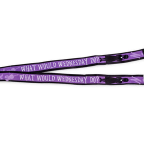 Addams Family Wednesday Silhouette Lanyard with ID Badge Holder and Thing Charm