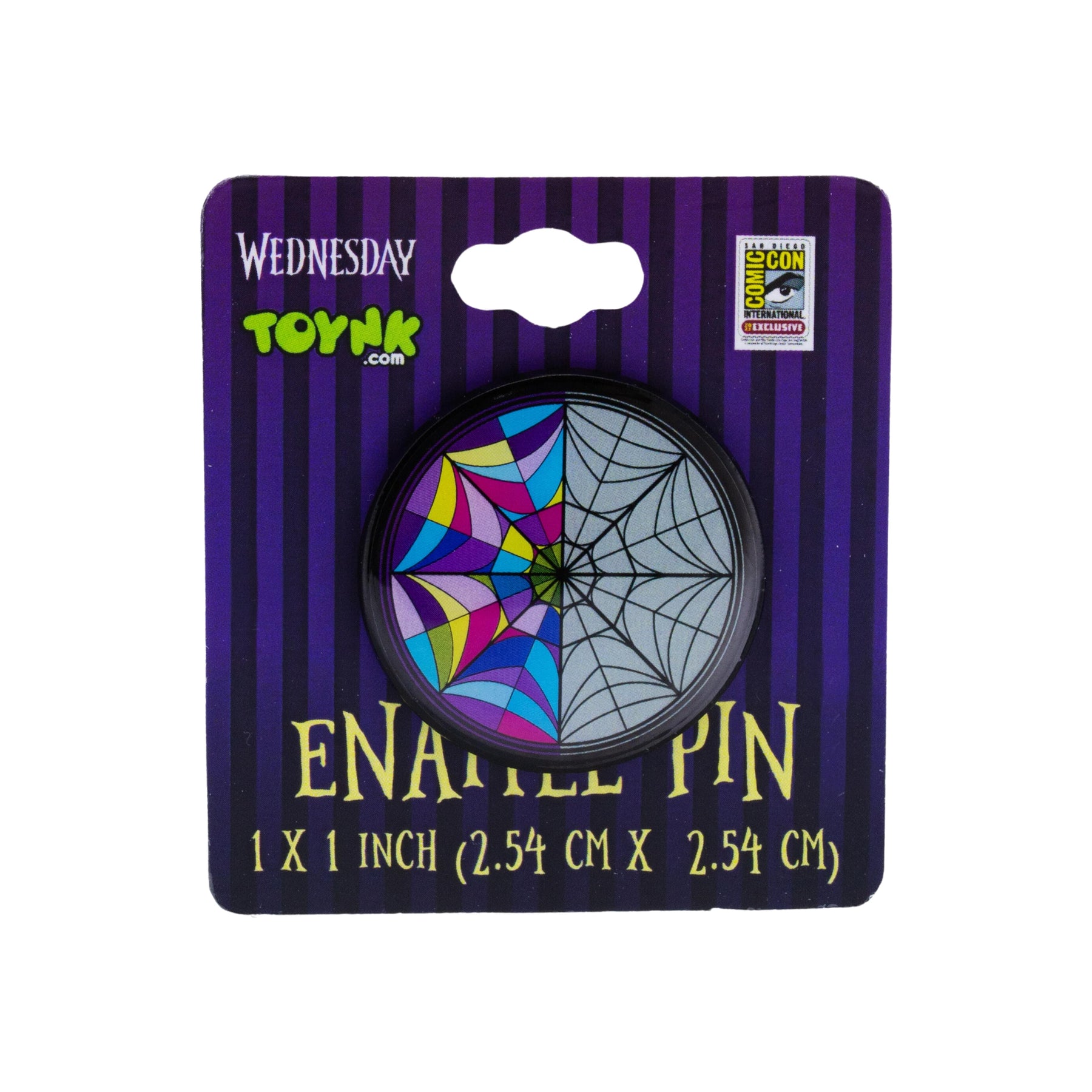 Addams Family Wednesday And Enid's Split Window Enamel Pin