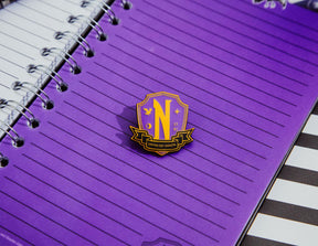 Addams Family Wednesday Nevermore Academy Enamel Pin