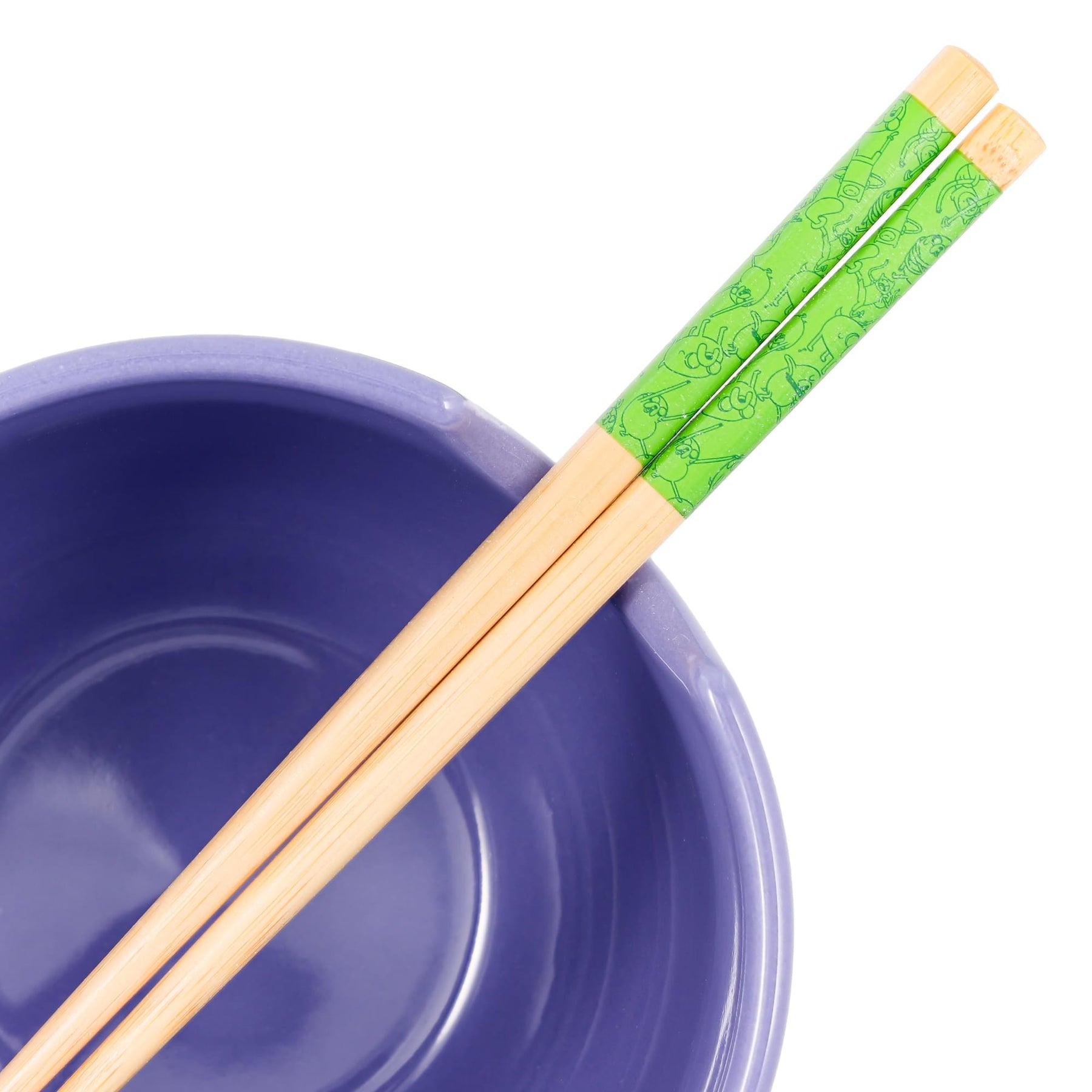Adventure Time Quotes 20-Ounce Ceramic Ramen Bowl and Chopstick Set