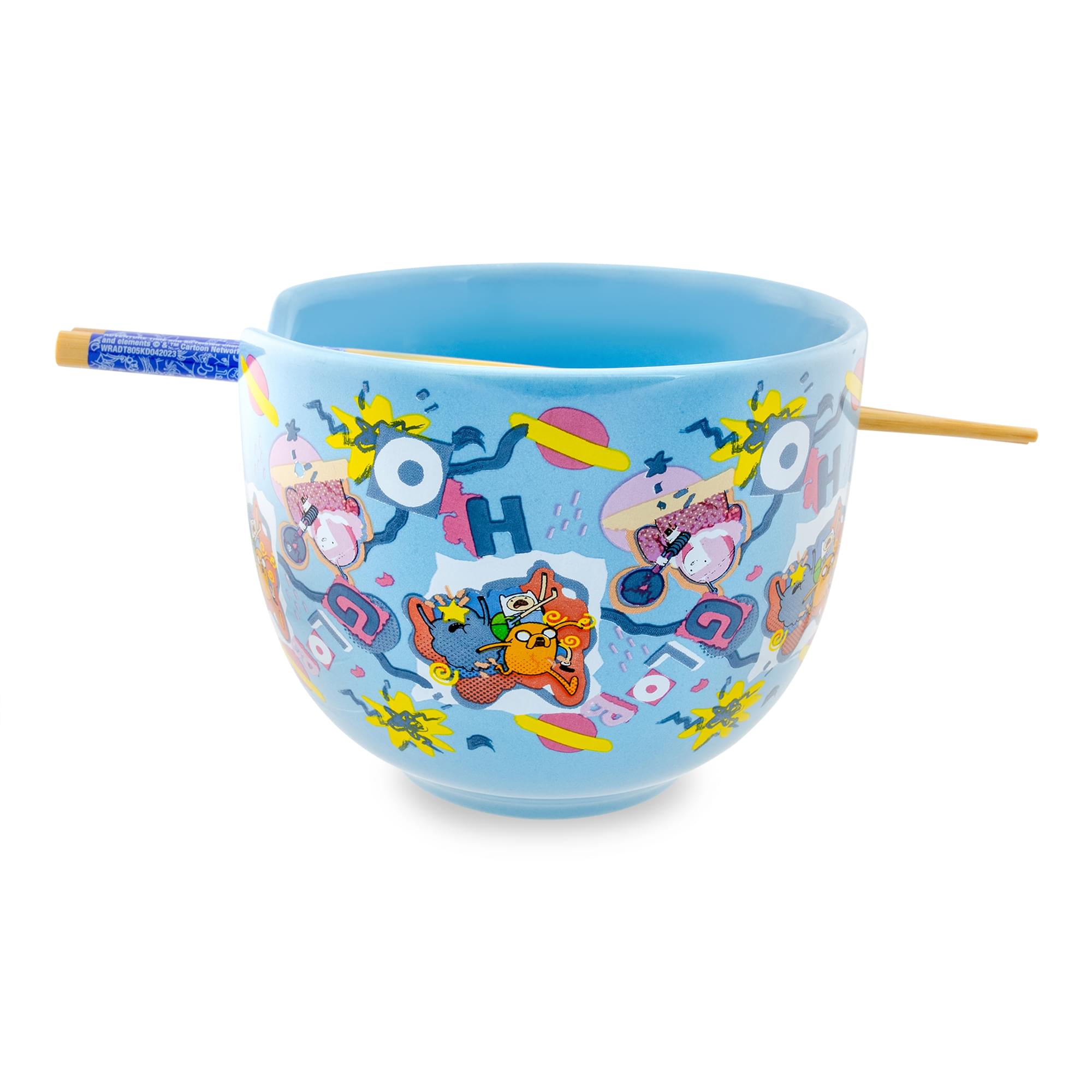 Adventure Time Toss Print 20-Ounce Ramen Bowl and Chopstick Set