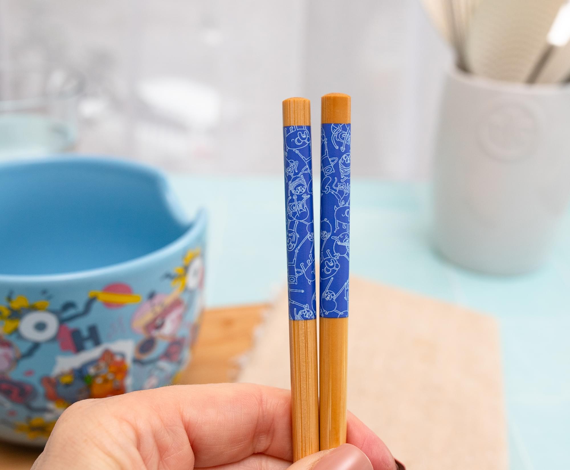 Adventure Time Toss Print 20-Ounce Ramen Bowl and Chopstick Set