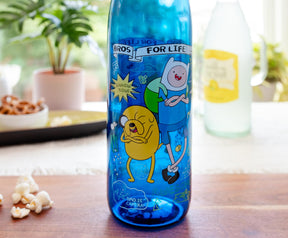 Adventure Time "Bros For Life" Water Bottle With Screw-Top Lid | Holds 28 Ounces