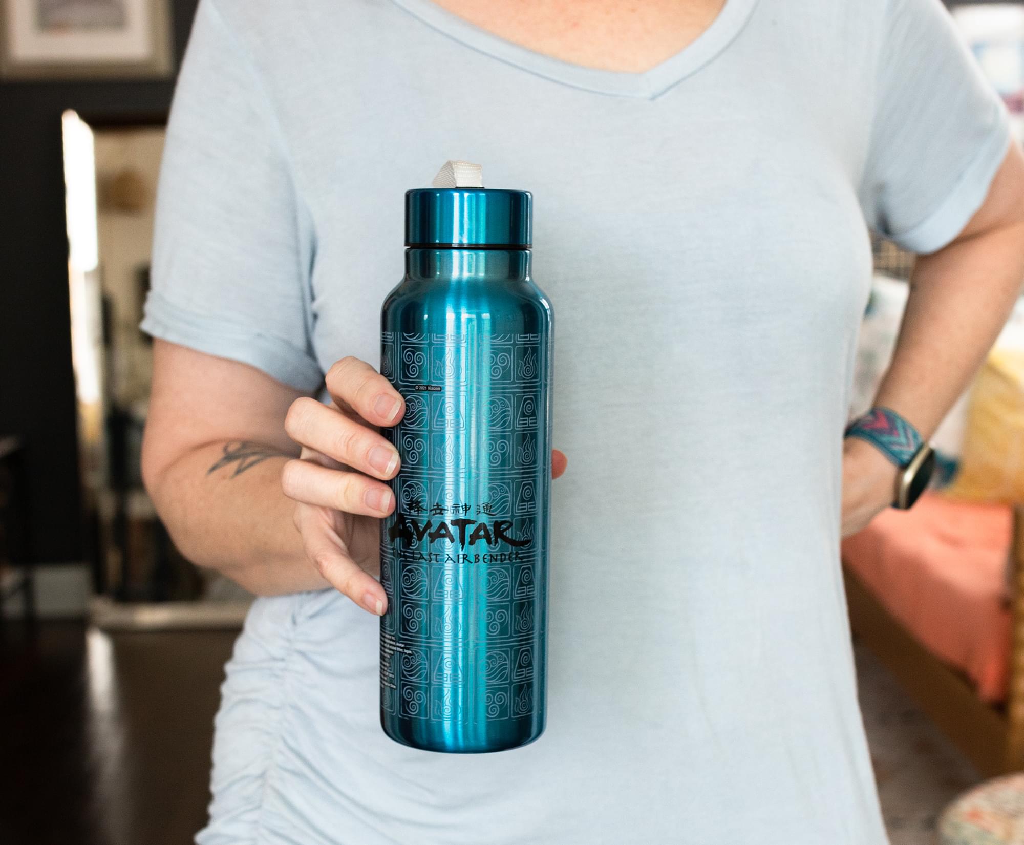 Avatar: The Last Airbender Aang Stainless Steel Water Bottle | Holds 27 Ounces