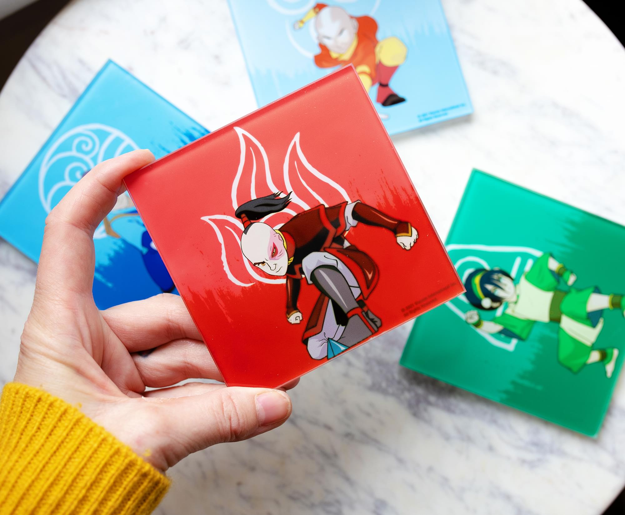 Avatar: The Last Airbender Characters Glass Coasters | Set of 4