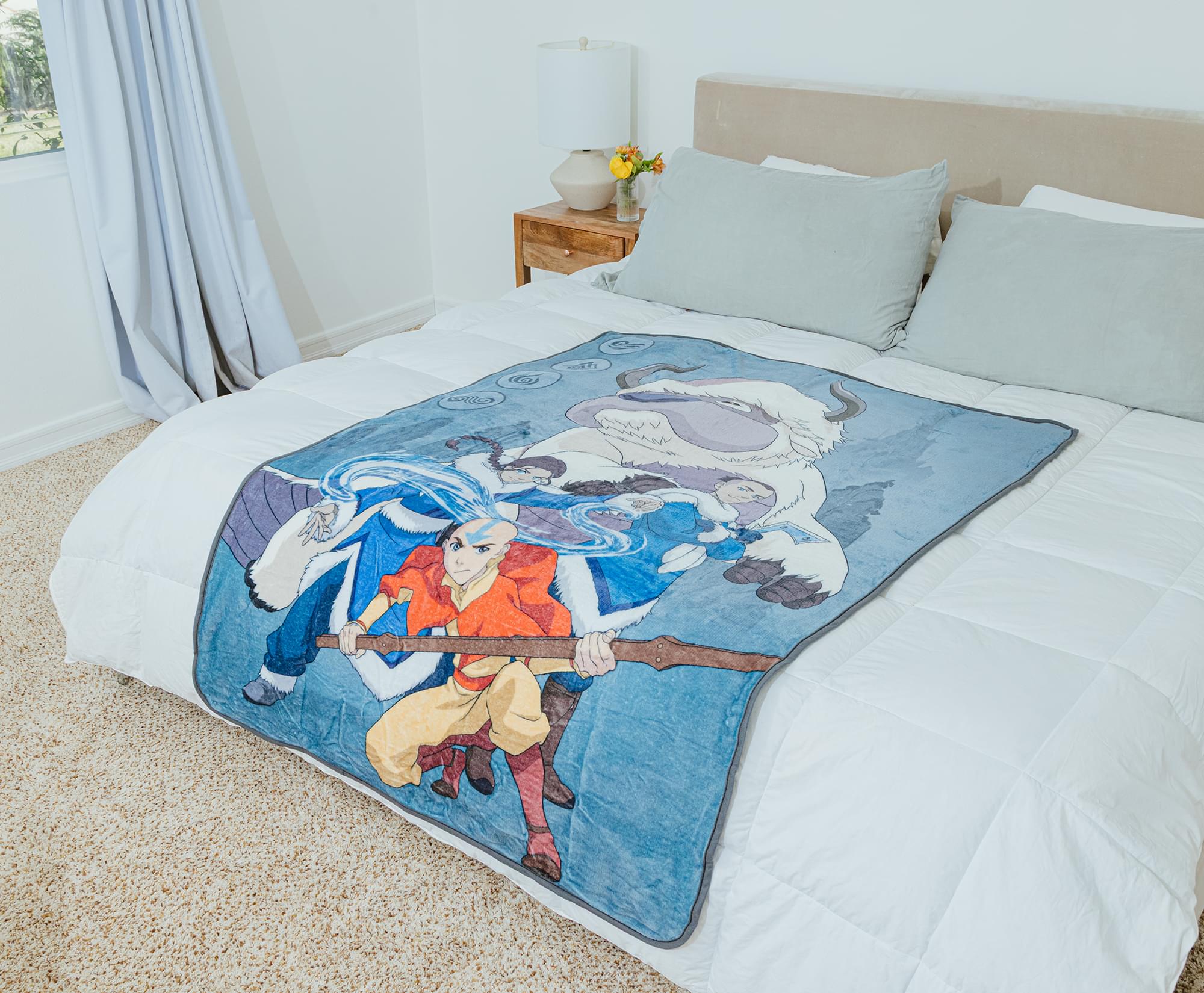 Avatar: The Last Airbender Group Fleece Throw Blanket | 45 x 60 Inches