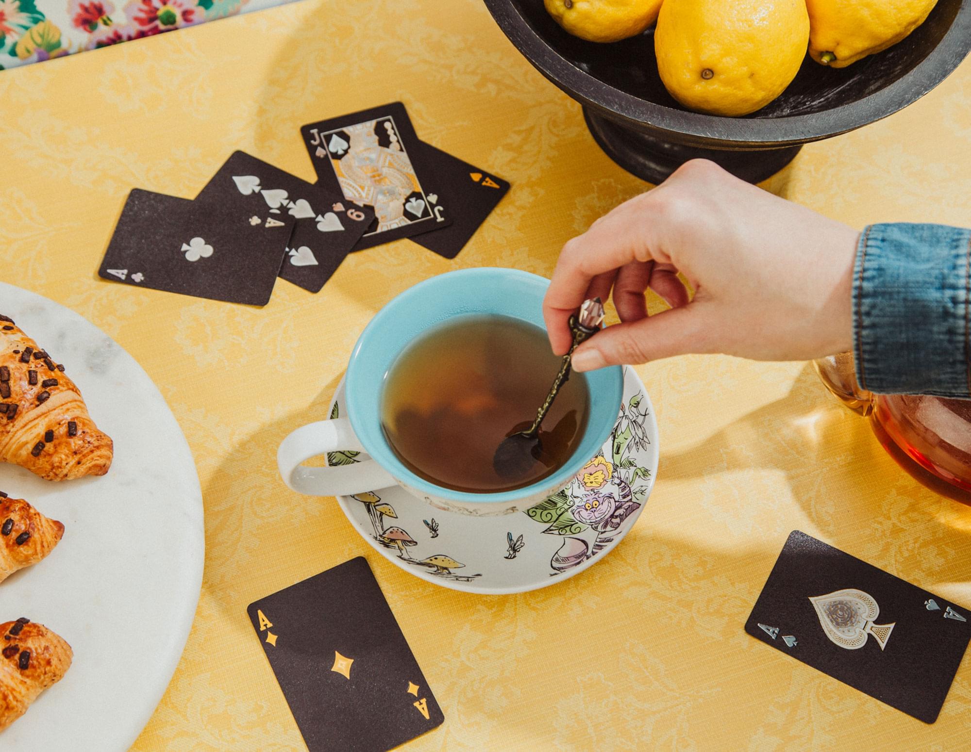 Disney Alice In Wonderland Ceramic Teacup and Saucer Set