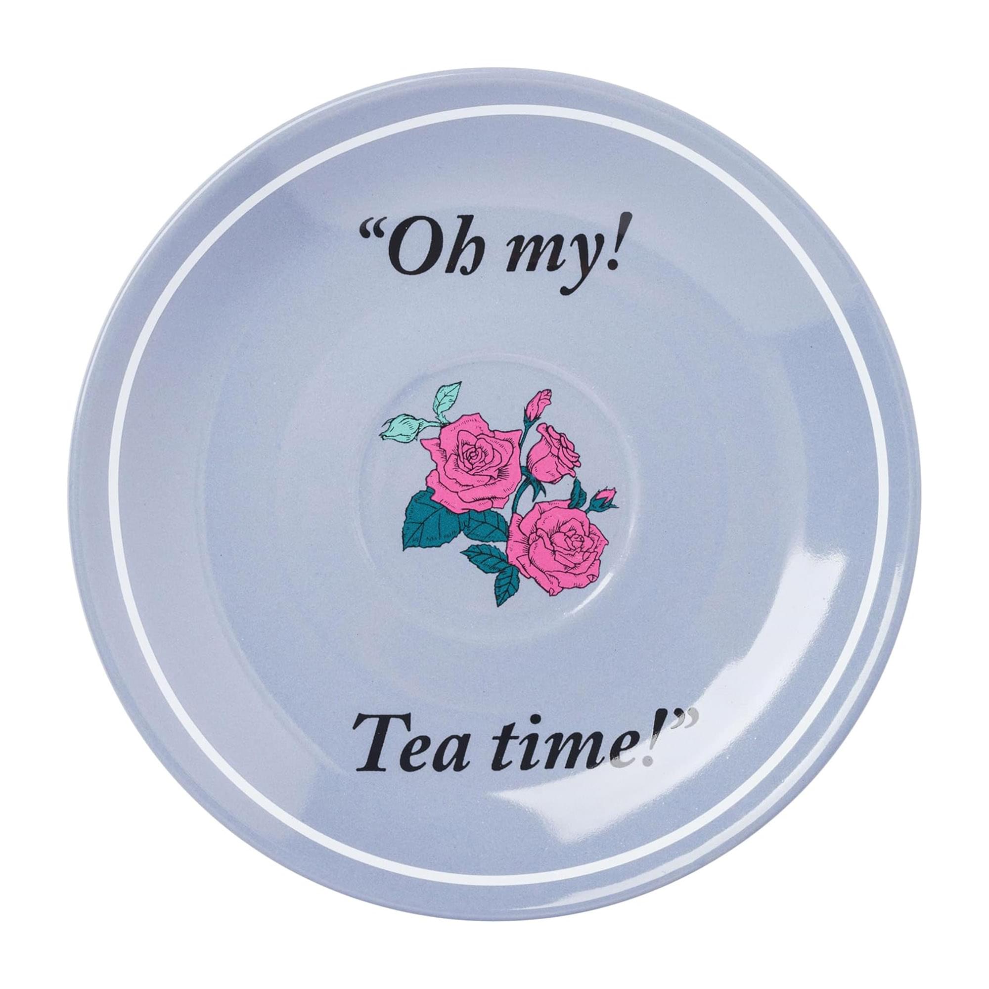 Disney Alice In Wonderland Mad Hatter Teacup and Saucer Set | Holds 12 Ounces