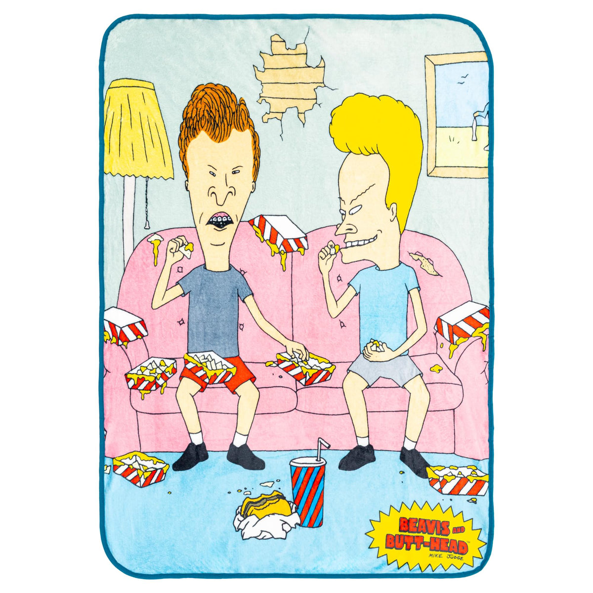 Beavis and Butt-Head Fleece Throw Blanket | 45 x 60 Inches | Free Ship