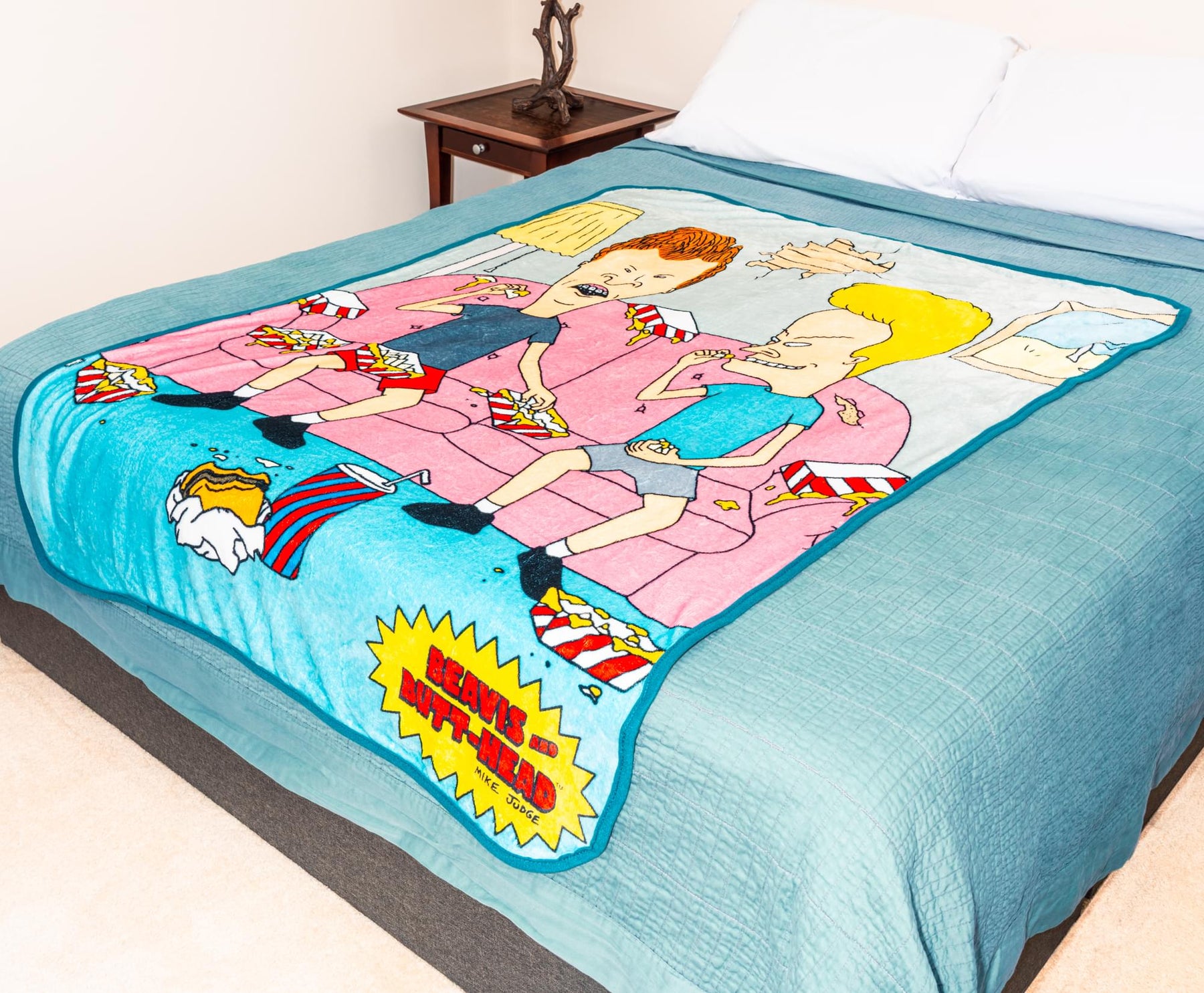 MTV Beavis and Butt-Head Fleece Throw Blanket | 45 x 60 Inches