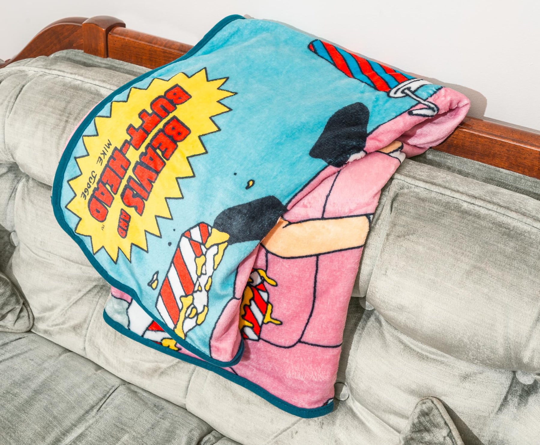 MTV Beavis and Butt-Head Fleece Throw Blanket | 45 x 60 Inches