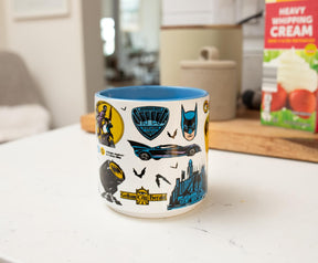 DC Comics Batman Allover Print Single Stackable Ceramic Mug | Holds 13 Ounces