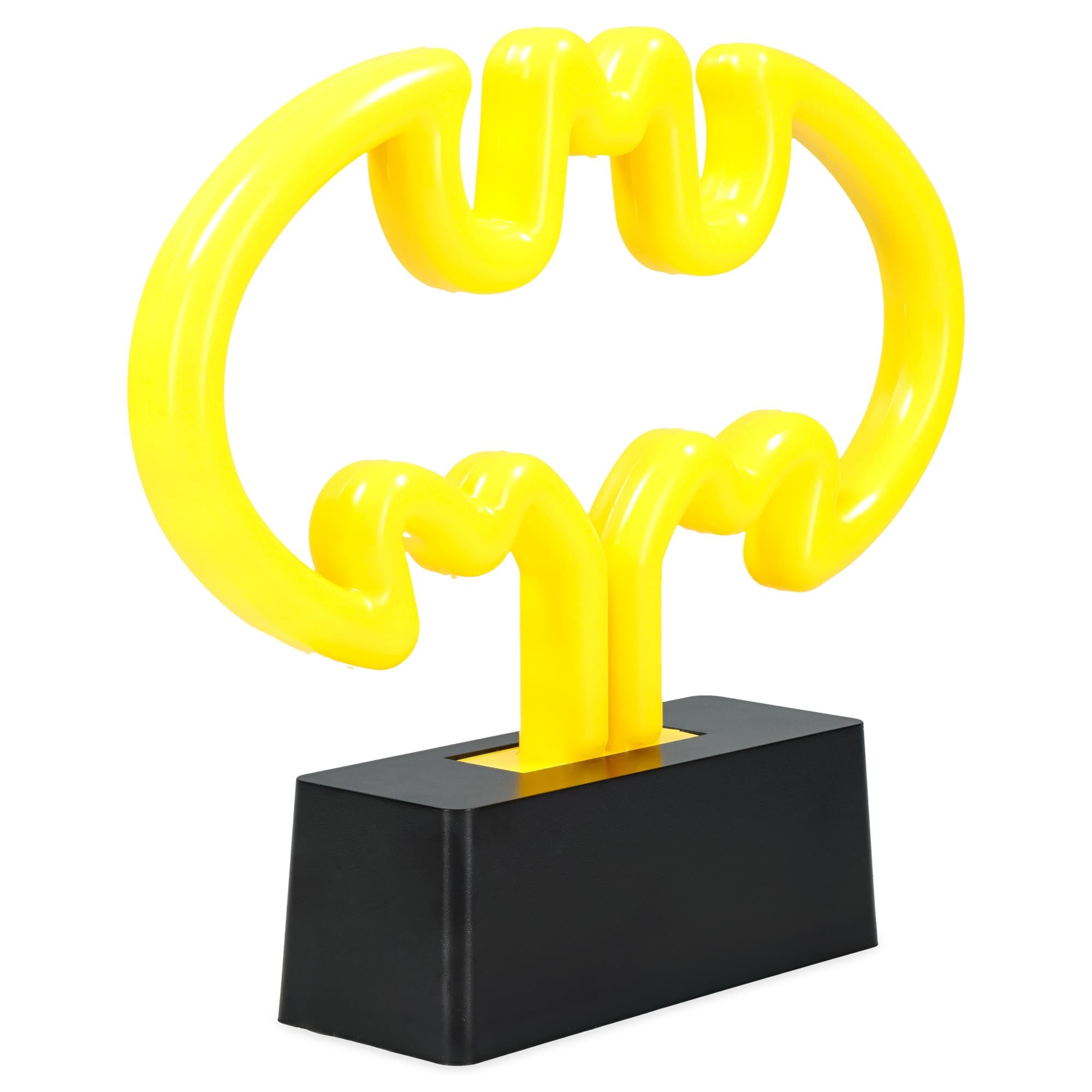 DC Comics Batman Logo Yellow LED Neon Mood Light | 7 x 6 Inches