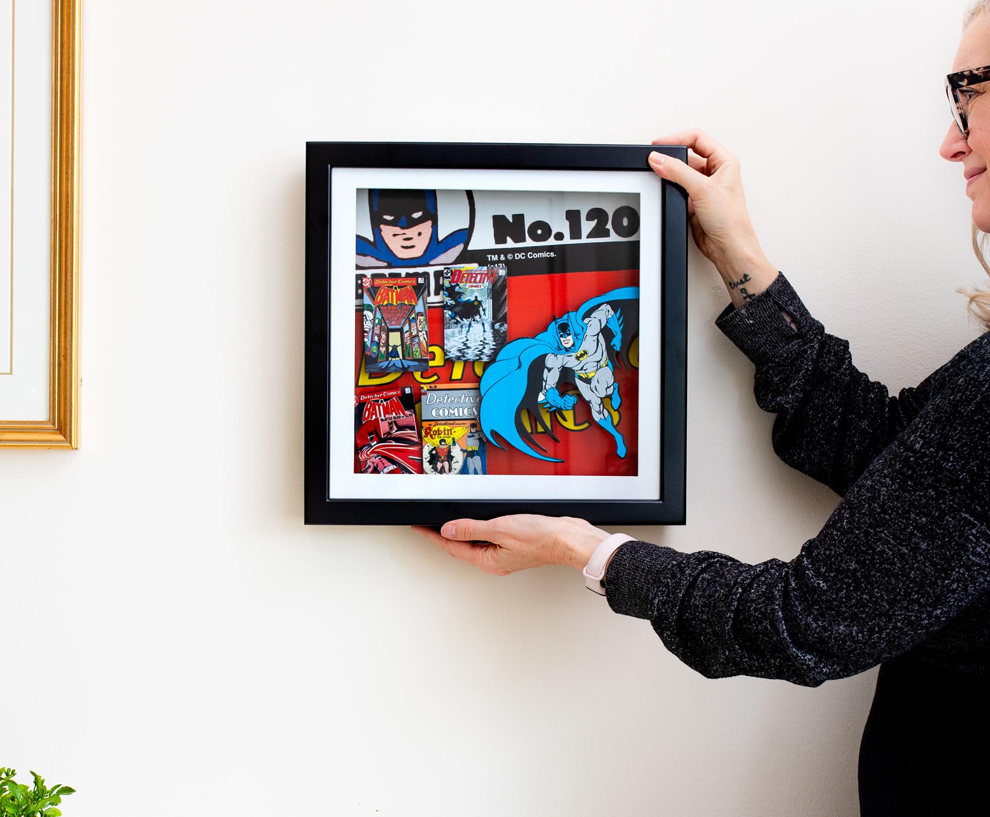 DC Comics Batman #120 Wood Frame 3D Shadow Box Wall Art | 14 x 14 Inches