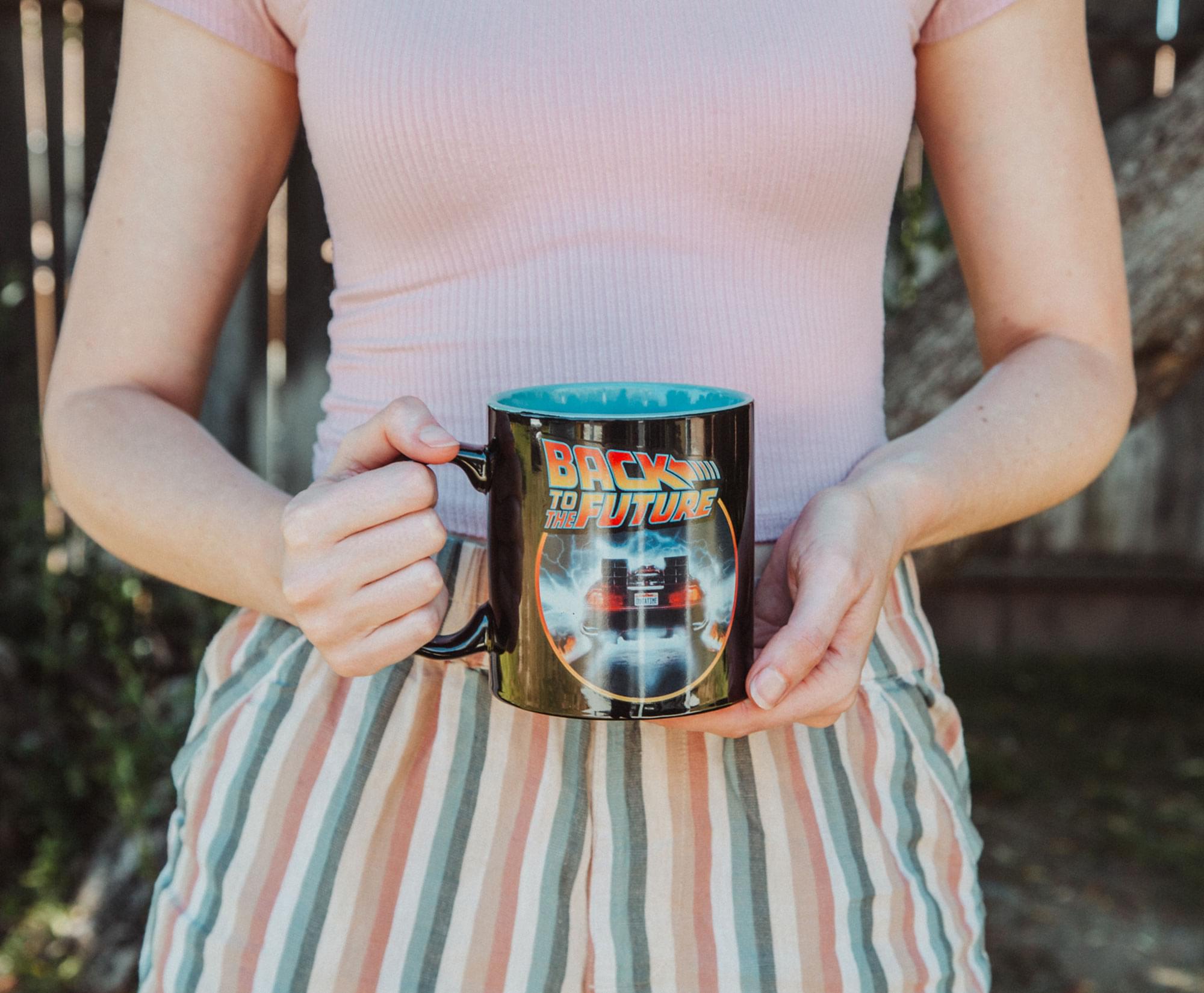 Back To The Future DeLorean Time Machine Ceramic Mug | Holds 20 Ounces