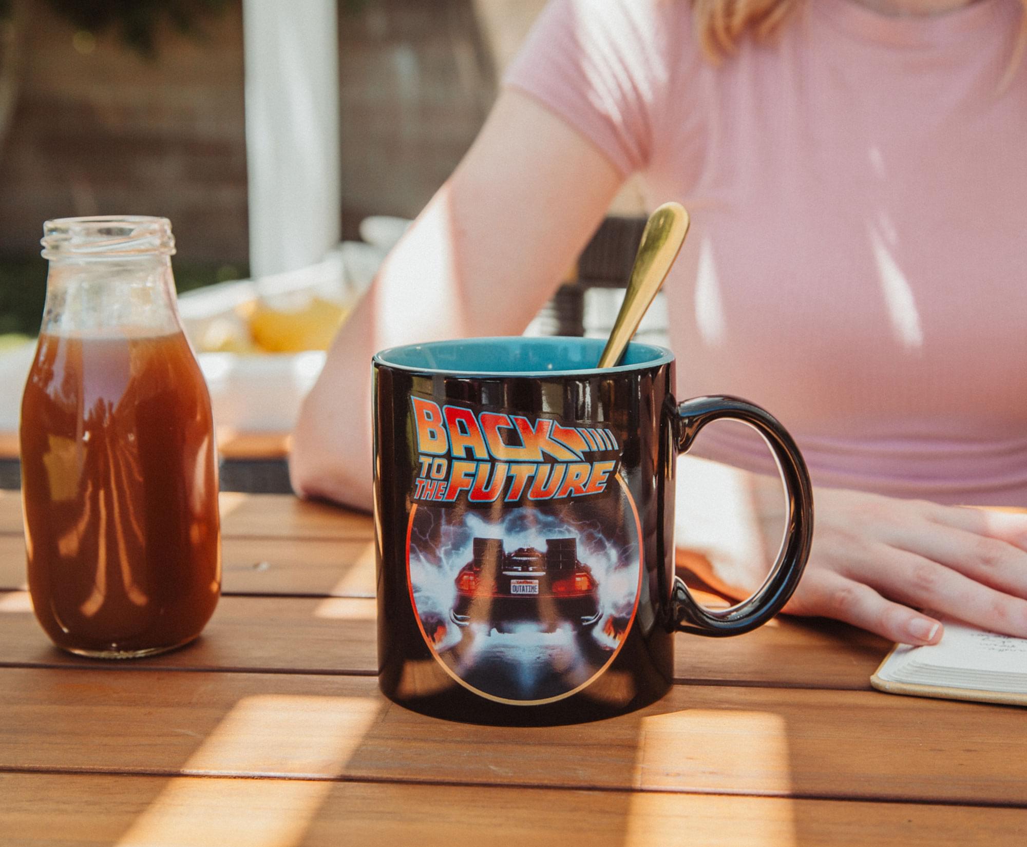 Back To The Future DeLorean Time Machine Ceramic Mug | Holds 20 Ounces