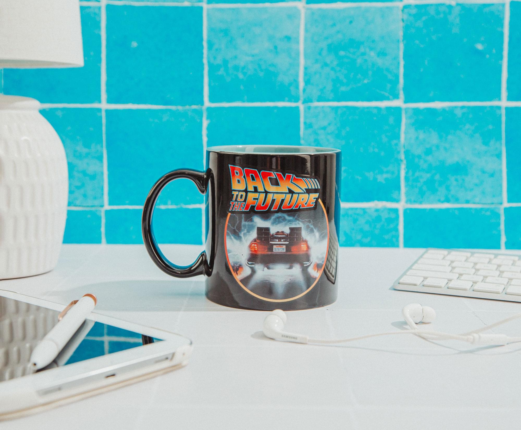 Back To The Future DeLorean Time Machine Ceramic Mug | Holds 20 Ounces