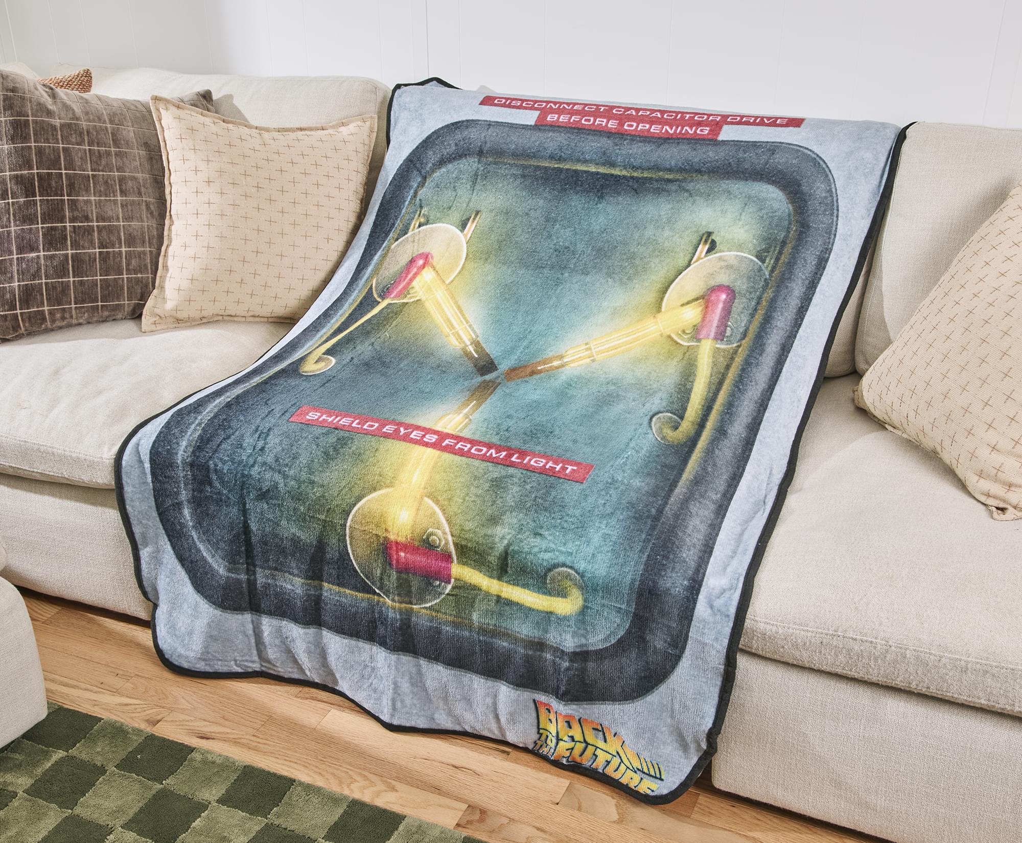 Back To The Future Flux Capacitor Fleece Throw Blanket | 45 x 60 Inches