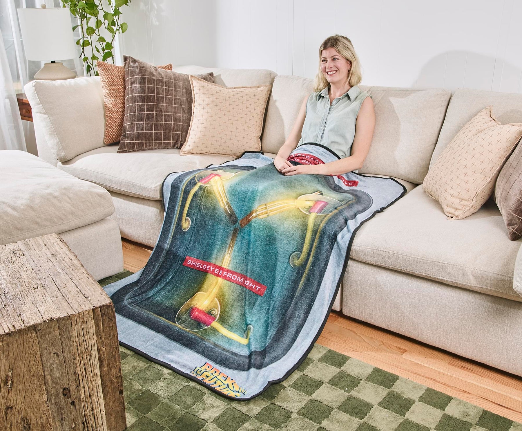 Back To The Future Flux Capacitor Fleece Throw Blanket | 45 x 60 Inches