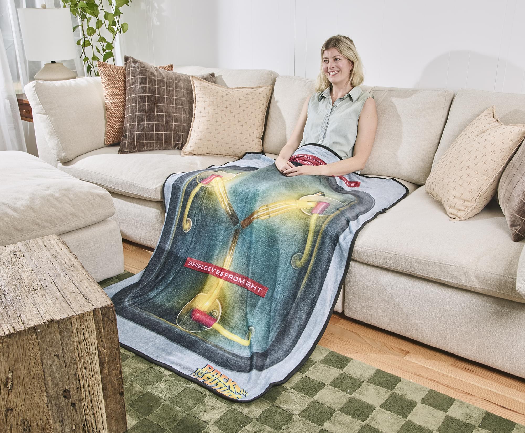Back To The Future Flux Capacitor Fleece Throw Blanket | 45 x 60 Inches