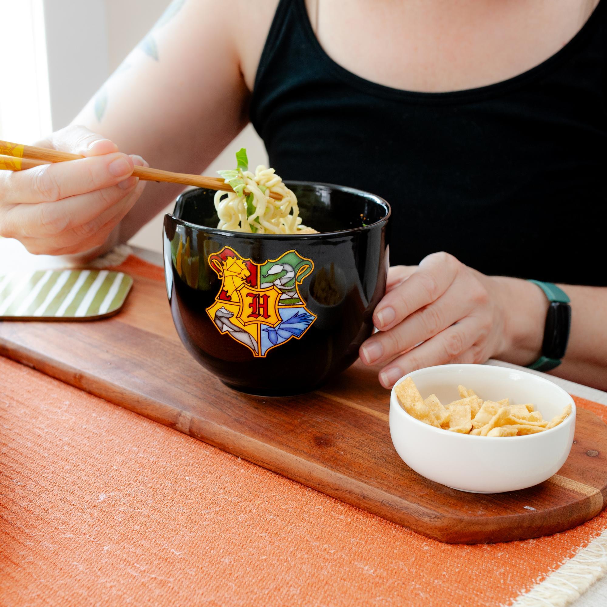 Back To School 20oz Ceramic Ramen Bowl and Chopsticks Set of 3