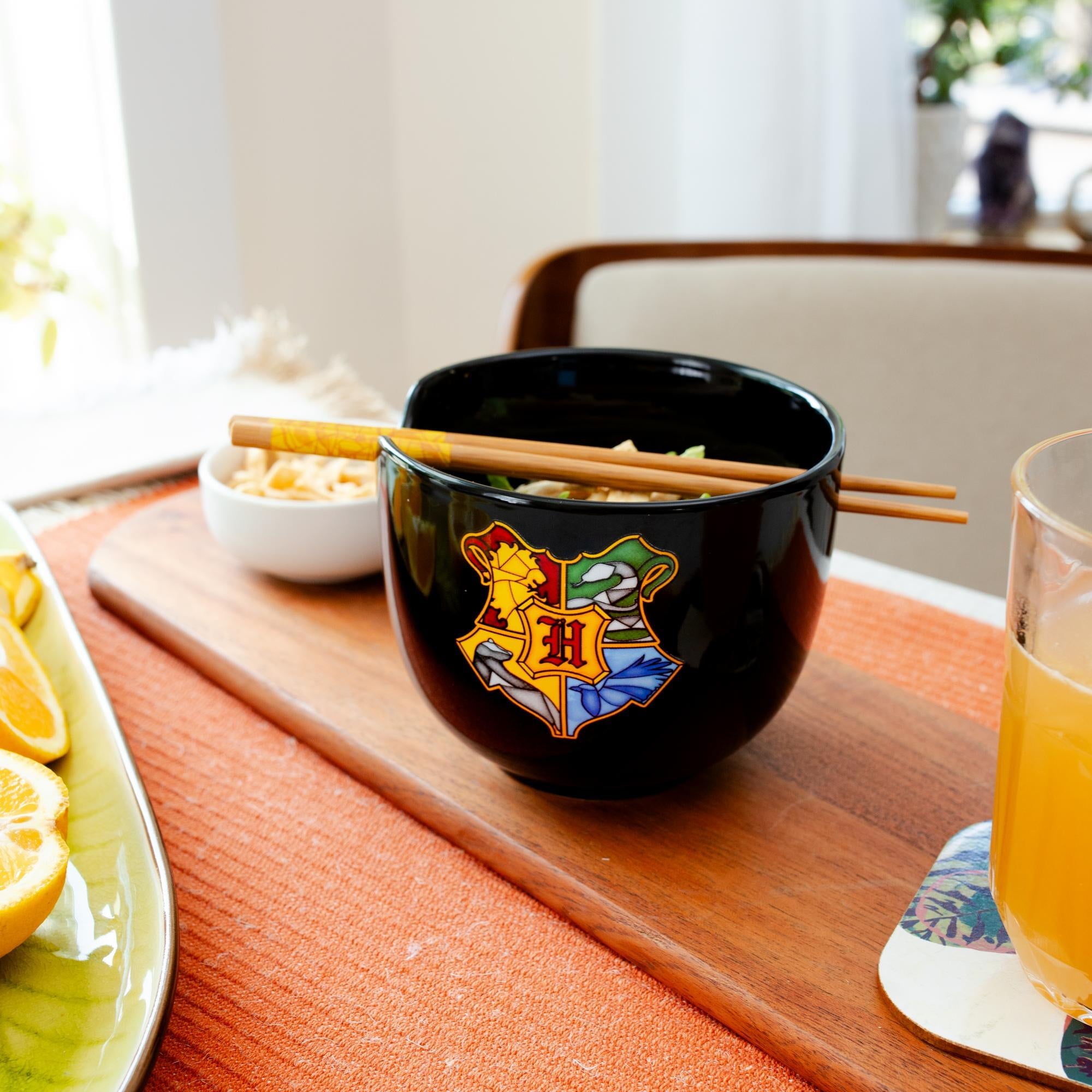 Back To School 20oz Ceramic Ramen Bowl and Chopsticks Set of 3