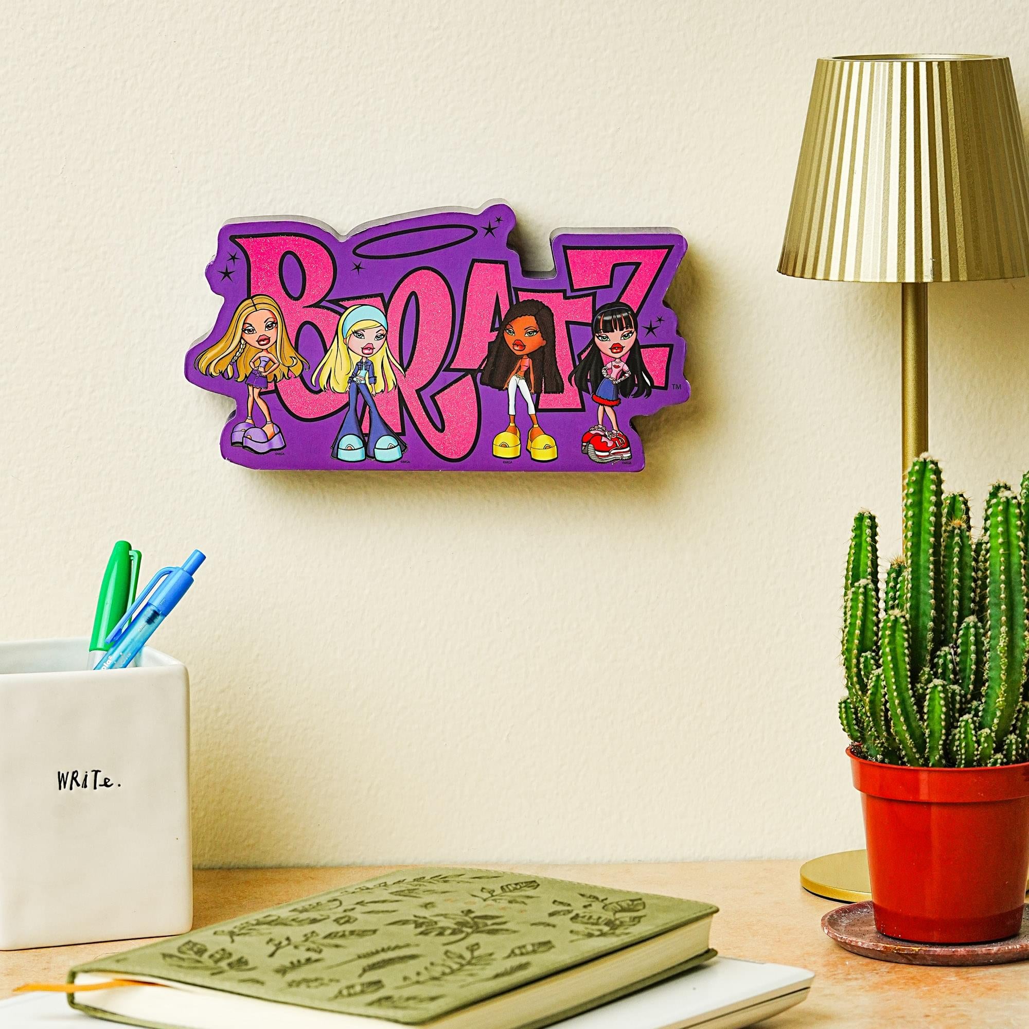 Bratz Squad Die-Cut Wooden Wall Art | 9 x 4 Inches