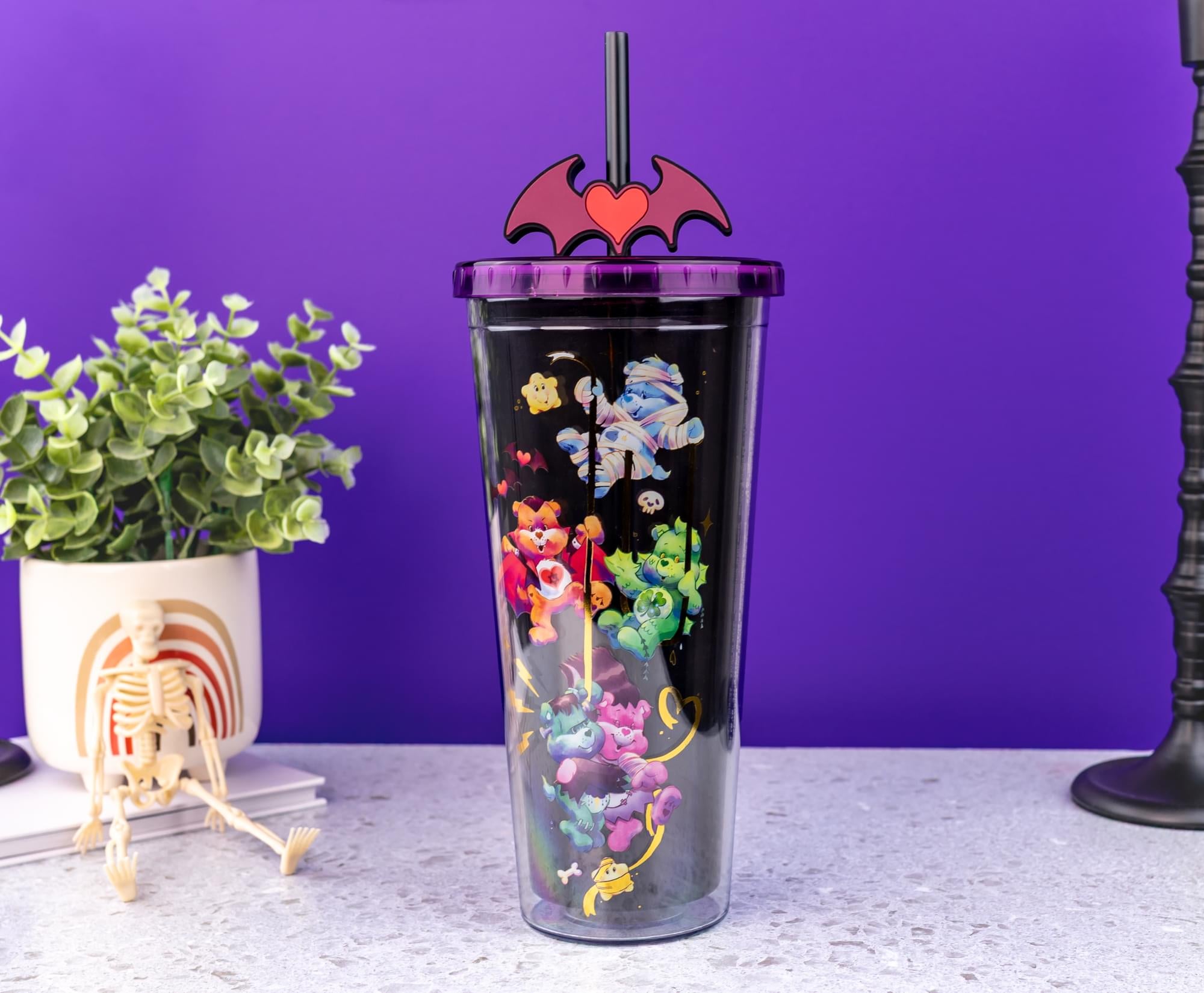 Care Bears x Universal Monsters 24-Ounce Carnival Cup With Lid and Straw Topper