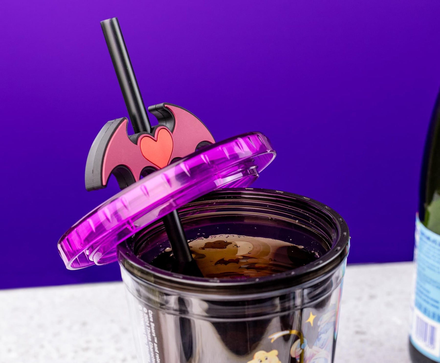 universal monsters wine Care Bears x Universal Monsters 24-Ounce Carnival Cup With Lid and Straw Topper