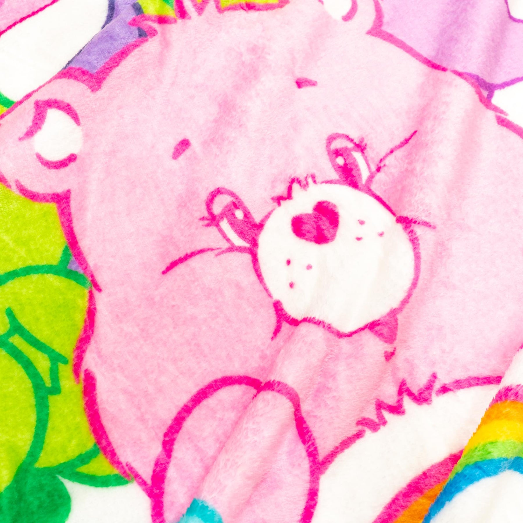 Care Bears Character Collage Fleece Throw Blanket | 45 x 60 Inches