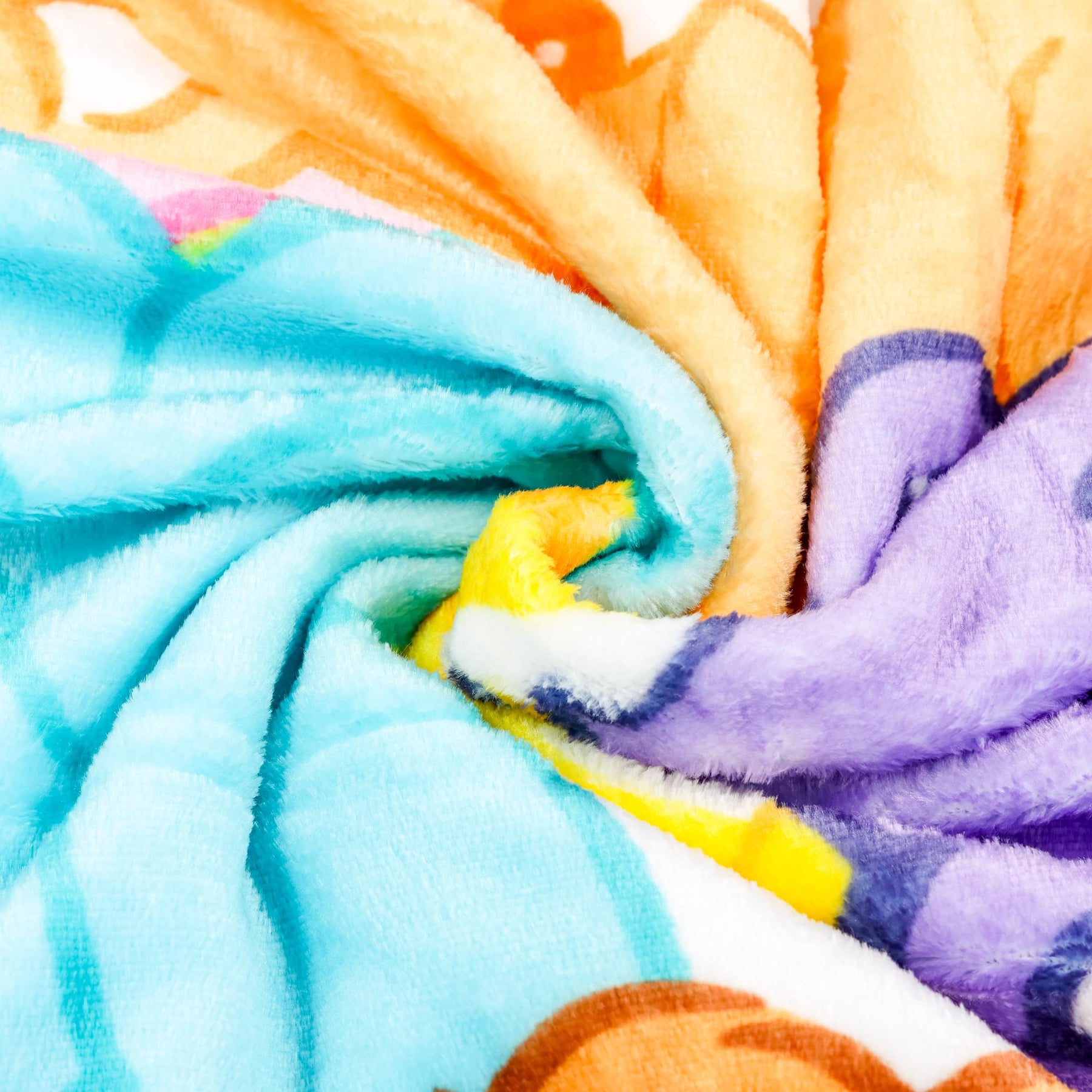 Care Bears Character Collage Fleece Throw Blanket | 45 x 60 Inches