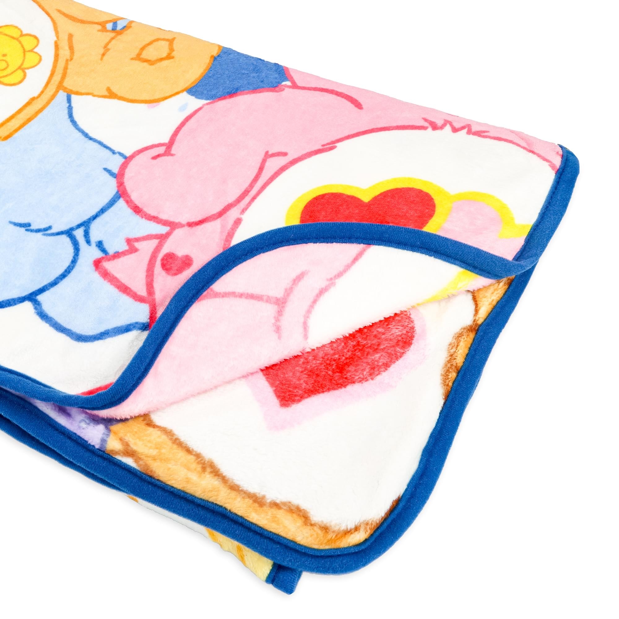 Care Bears Character Collage Fleece Throw Blanket | 45 x 60 Inches