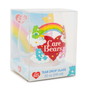 Care Bears Rainbow Heart Logo Stemless Wine Glass | Holds 20 Ounces