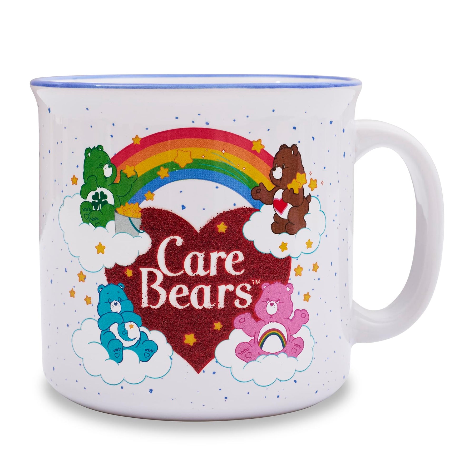 Care Bears Heart Glitter 20-Ounce Ceramic Camper Mug