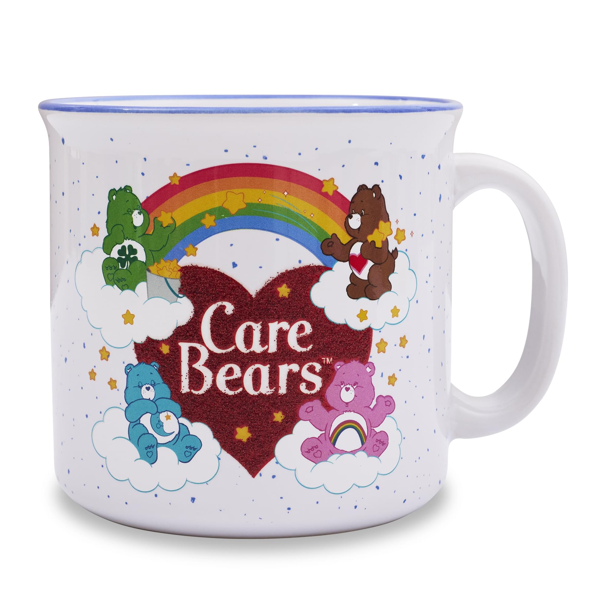Care Bears Heart Glitter 20-Ounce Ceramic Camper Mug