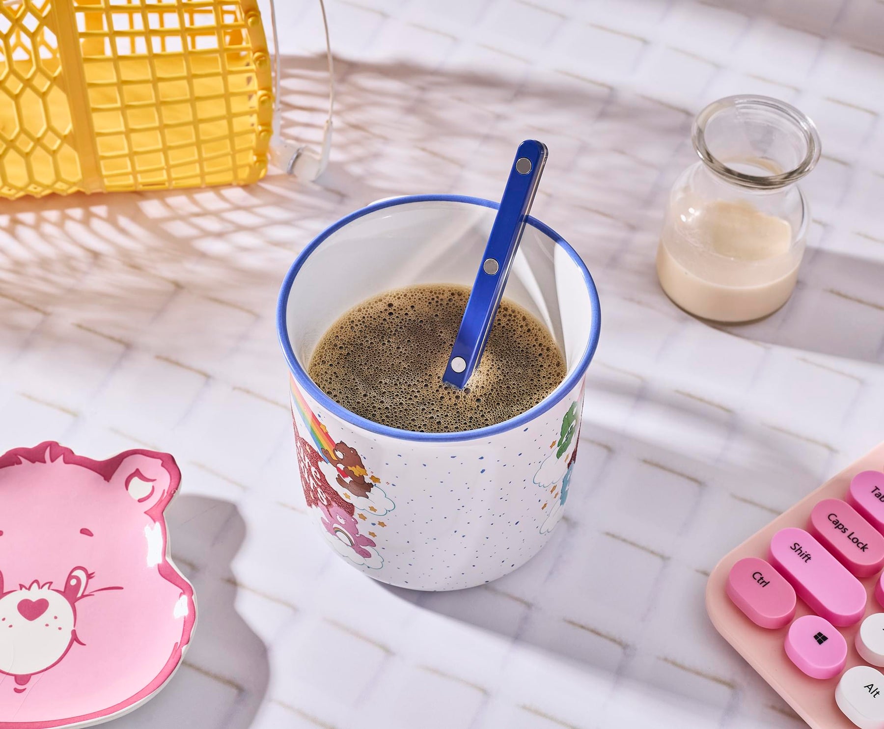 Care Bears Heart Glitter 20-Ounce Ceramic Camper Mug