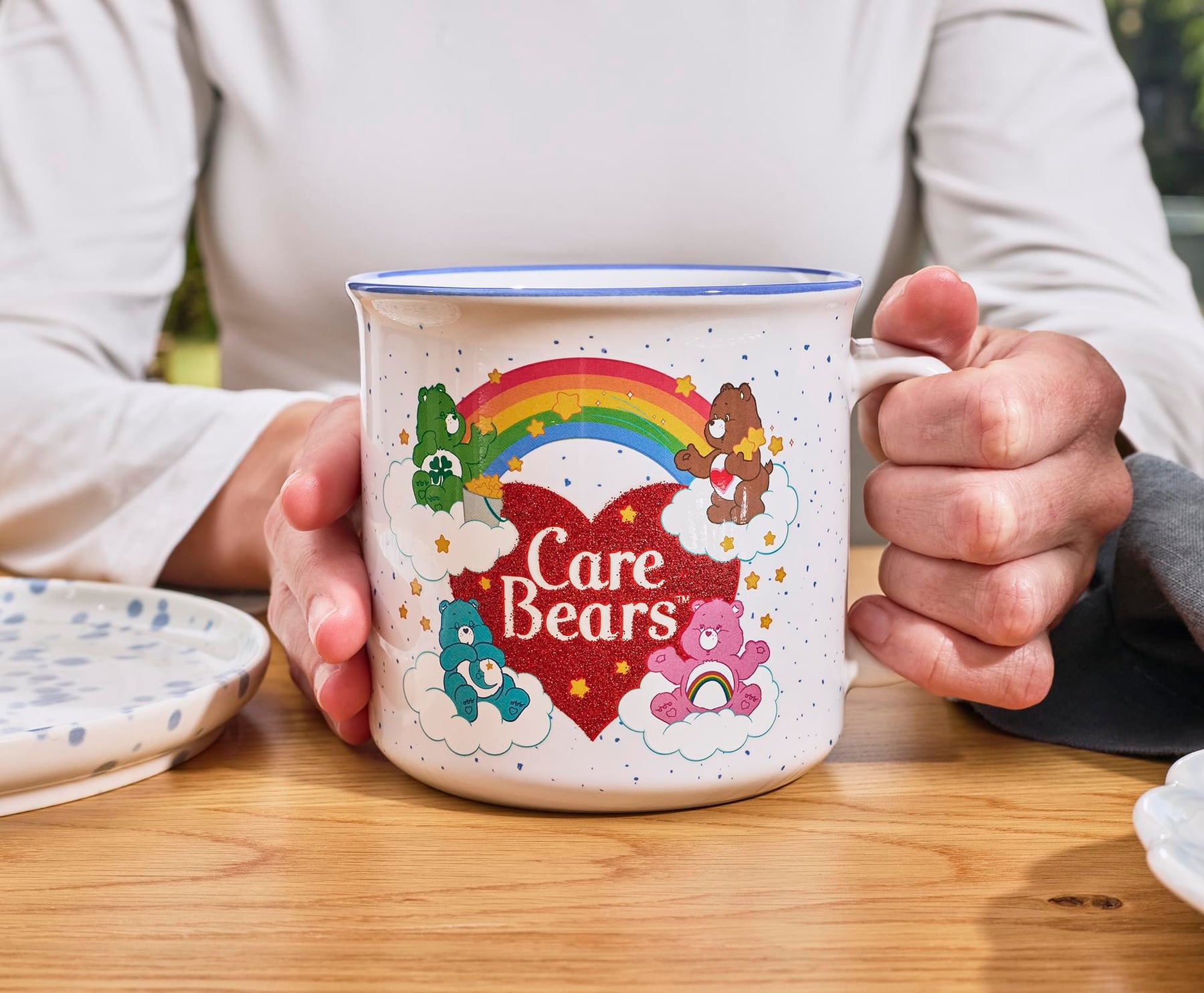 Care Bears Heart Glitter 20-Ounce Ceramic Camper Mug