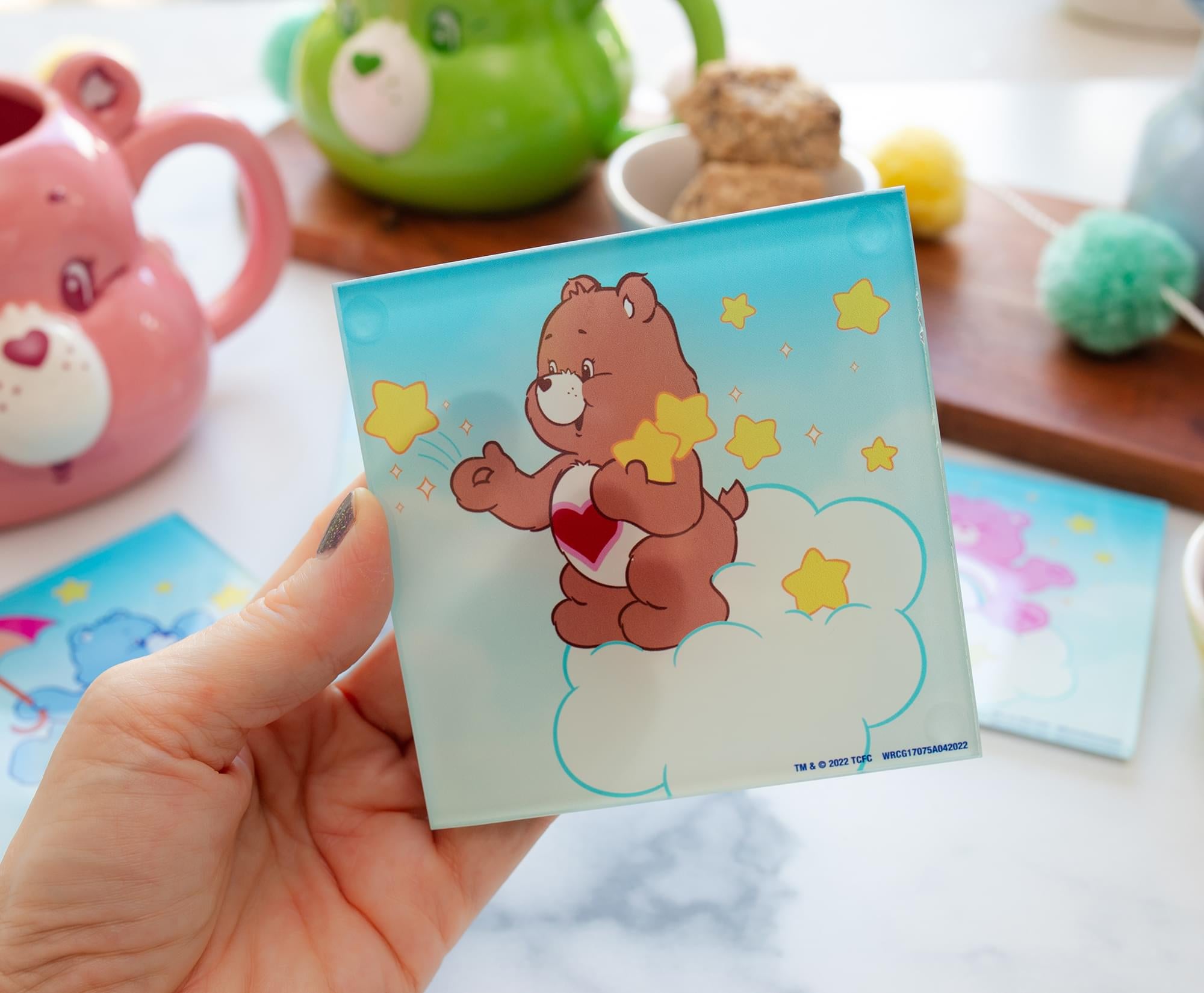 Care Bears Clouds Glass Coasters | Set of 4