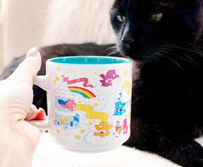 Care Bears "Care-A-Lot"  Allover Icons Ceramic Coffee Mug | Holds 13 Ounces