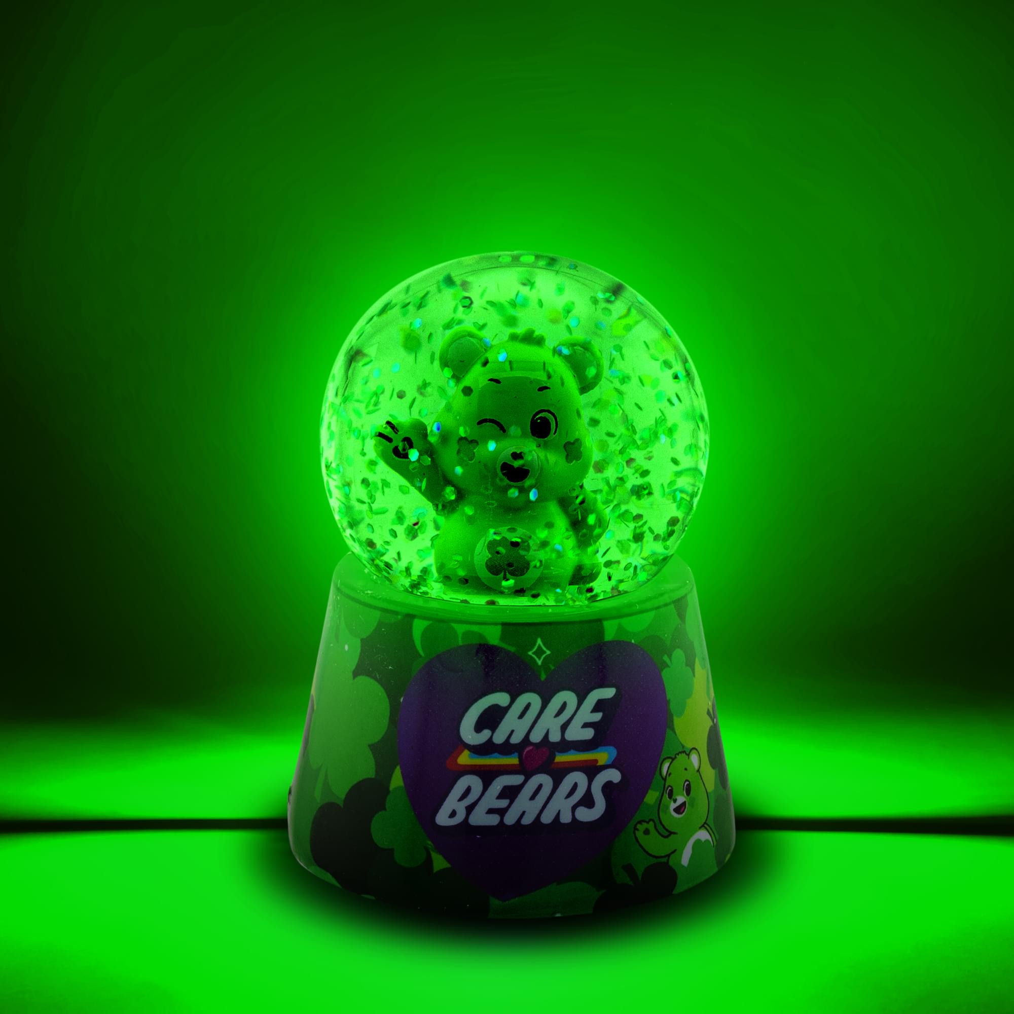 Care Bears Good Luck Bear Light-Up Mini Snow Globe | 2.5 Inches Tall