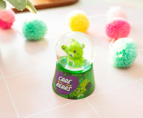 Care Bears Good Luck Bear Light-Up Mini Snow Globe | 2.5 Inches Tall