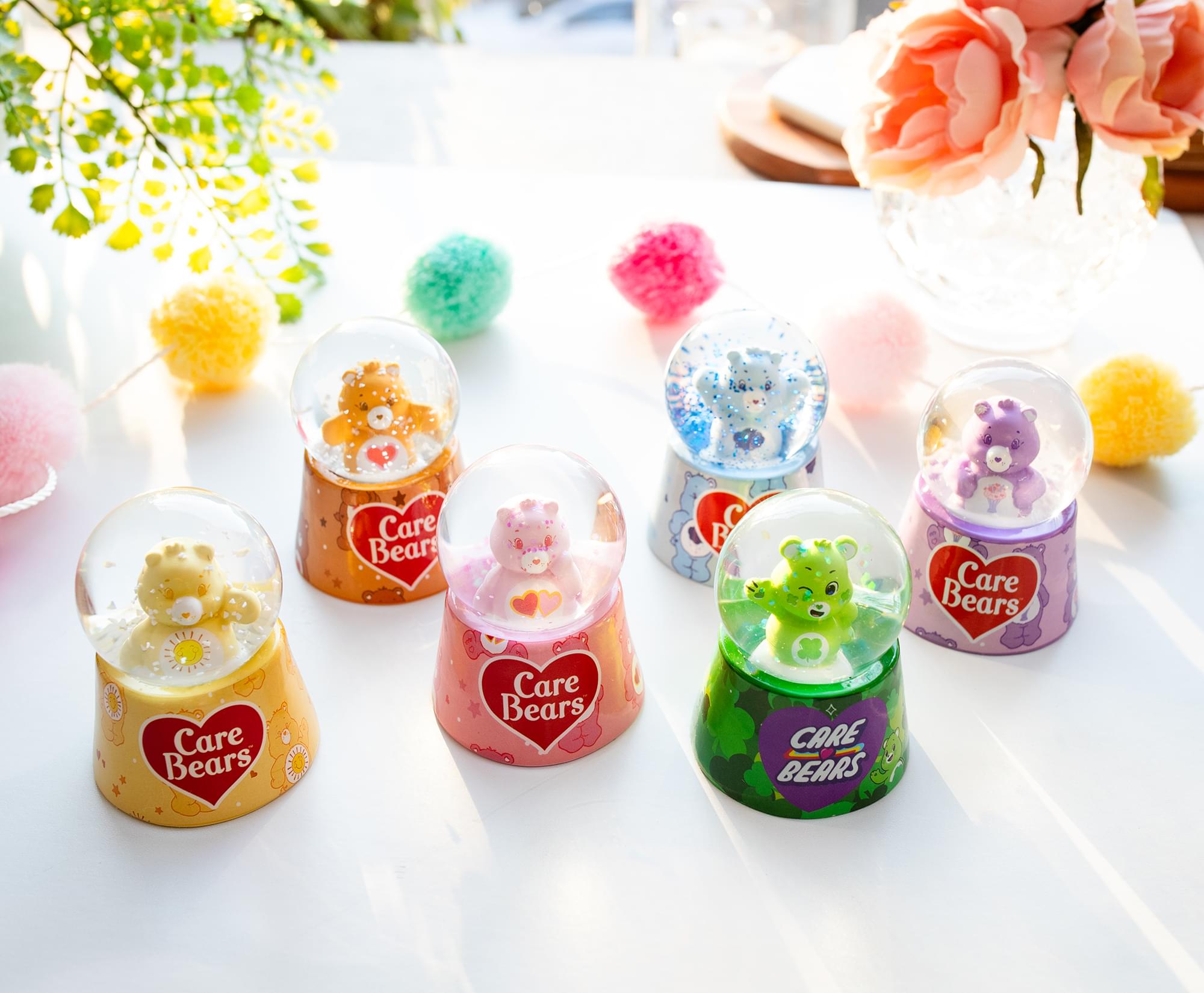 Care Bears Good Luck Bear Light-Up Mini Snow Globe | 2.5 Inches Tall